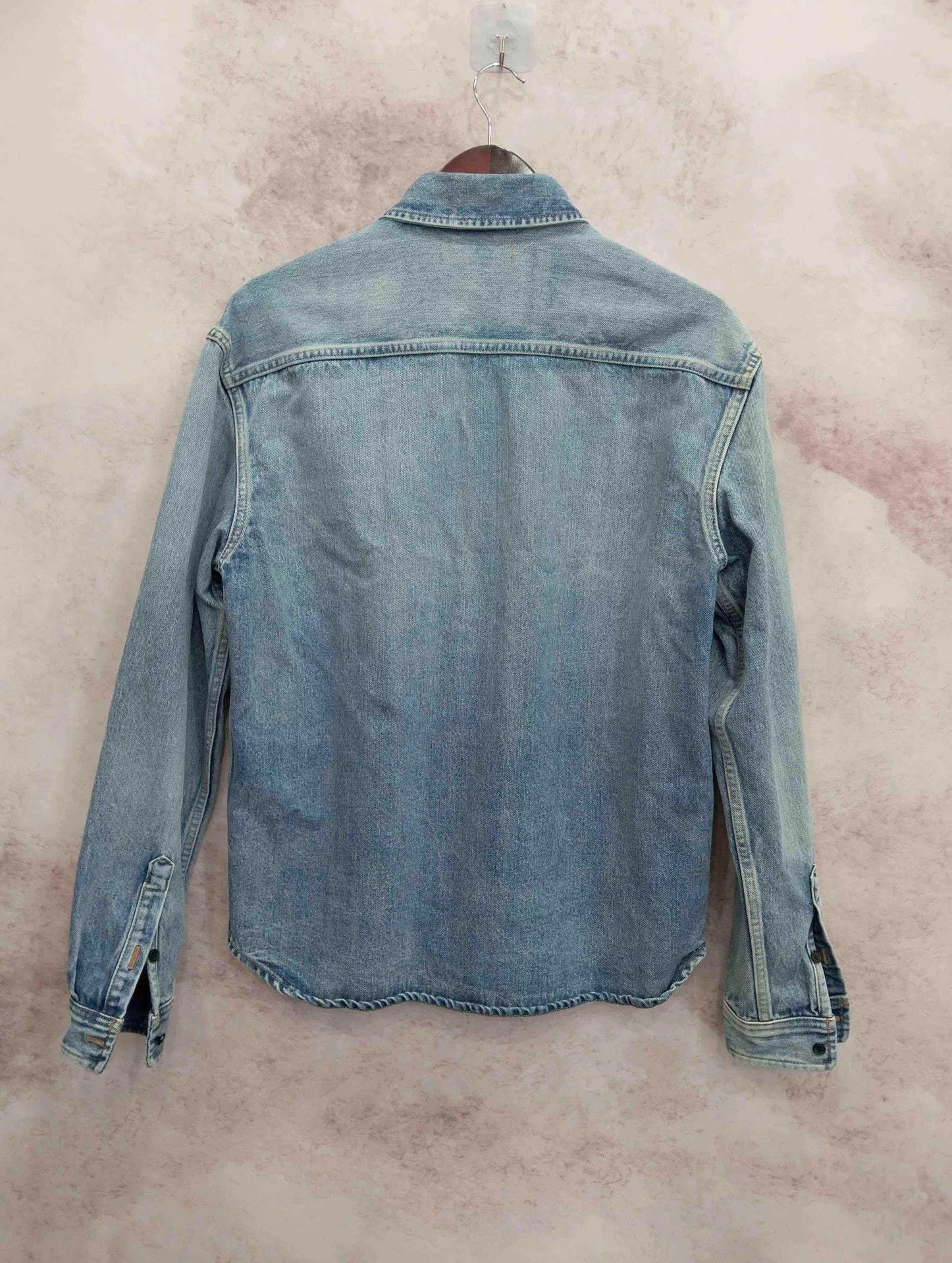 Yves Saint Laurent YSL Denim Shirt Daylight Blue M Size US M / EU 48-50 / 2 - 2 Thumbnail