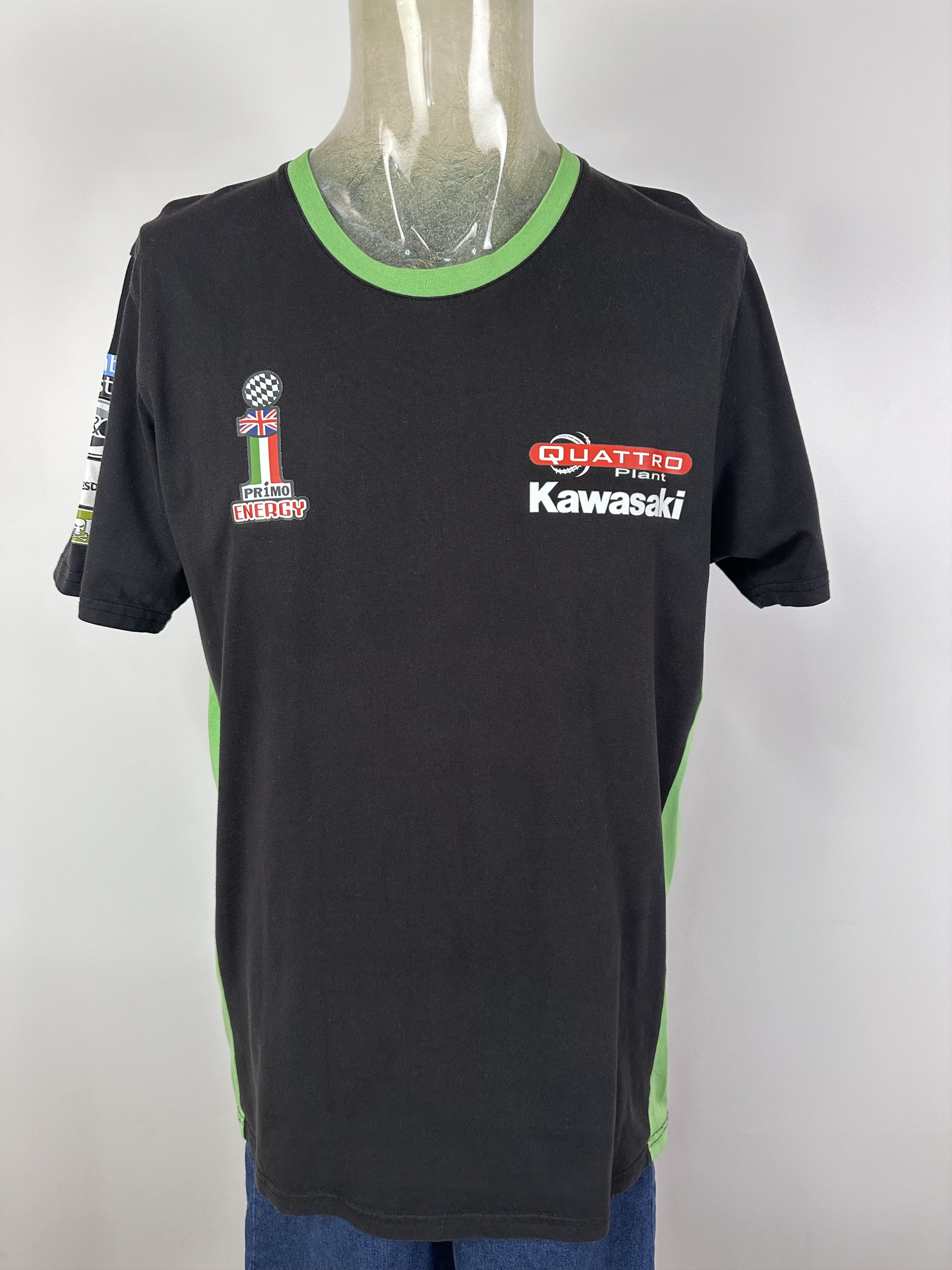 Vintage Kawasaki Quattro Plant Black T Shirt Size XL Size US XL / EU 56 / 4 - 1 Thumbnail
