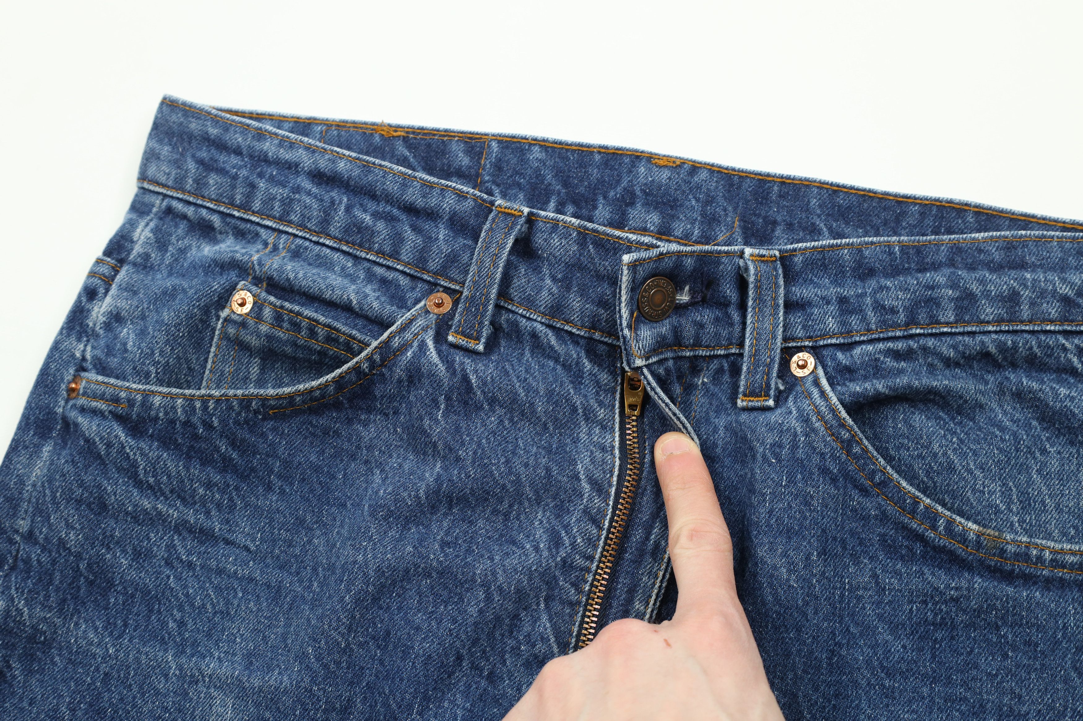 Levi's × Vintage Vintage 80s Levis 517 Orange Tab Flared Bootcut Jeans USA Size US 33 - 8 Thumbnail