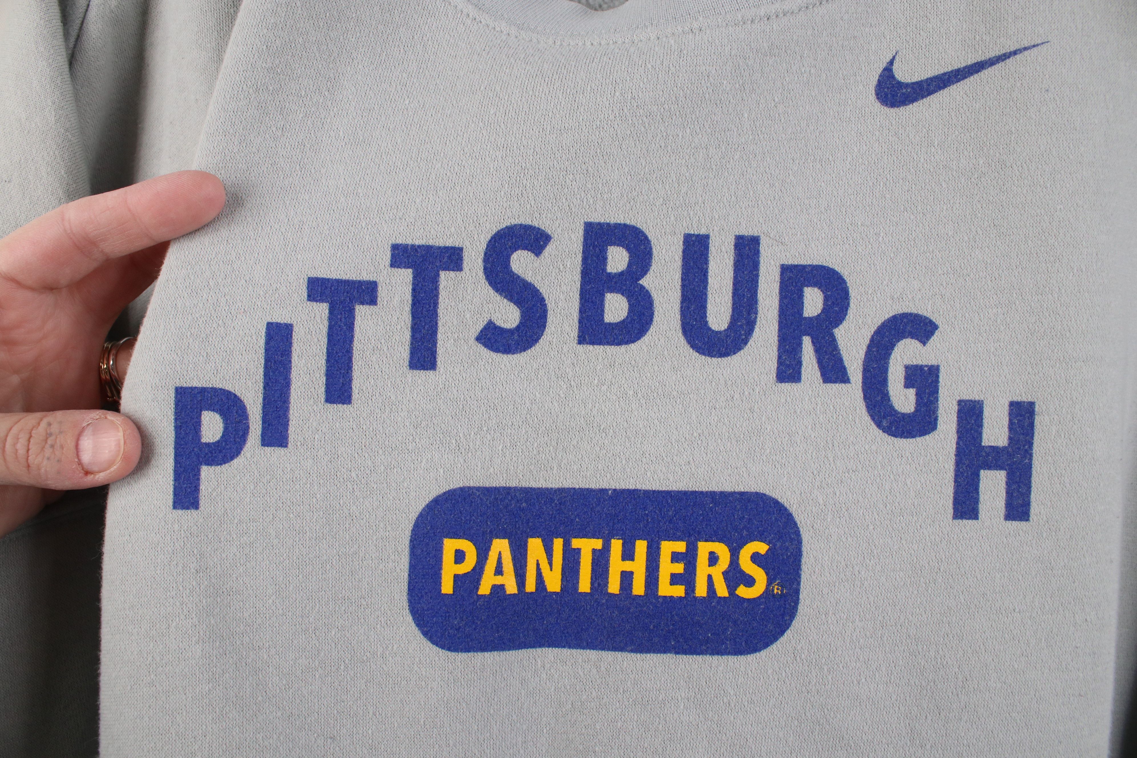 Nike Vintage Y2K Nike University of Pittsburgh Boxy Sweatshirt Size XL / US 12-14 / IT 48-50 - 4 Thumbnail