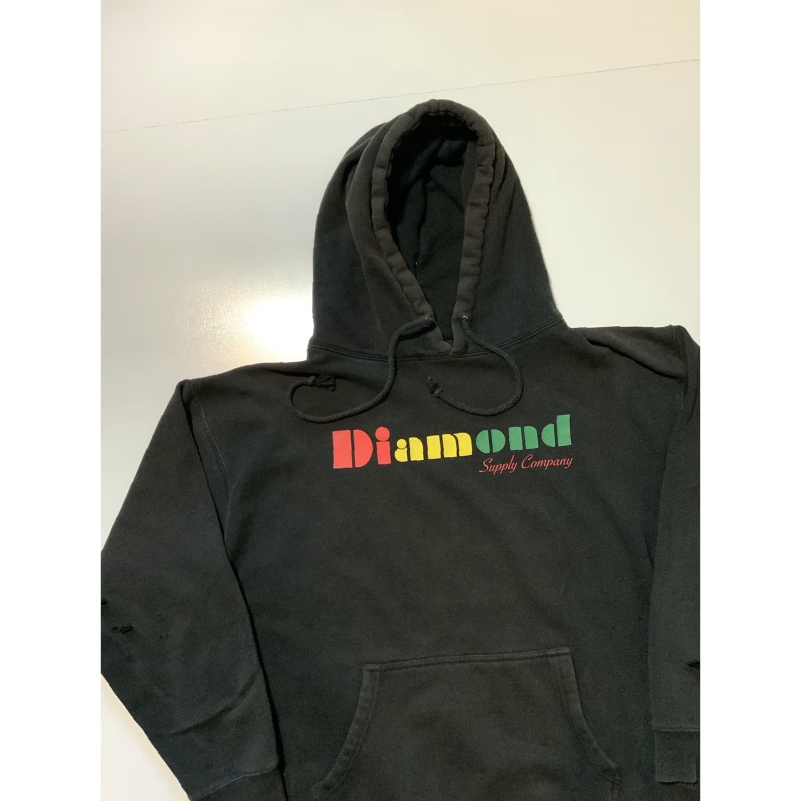 Vintage Diamond Supply Company Hoodie Holding Diamond Jewel Black Fleece Skateboard Sz.L Mens Midi? Size US L / EU 52-54 / 3 - 3 Thumbnail