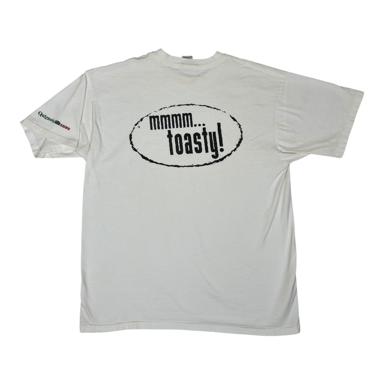 Anvil Vintage Quizno's Subs Promo T-Shirt Size Large Y2k "Mmmm Toa Size US L / EU 52-54 / 3 - 1 Thumbnail