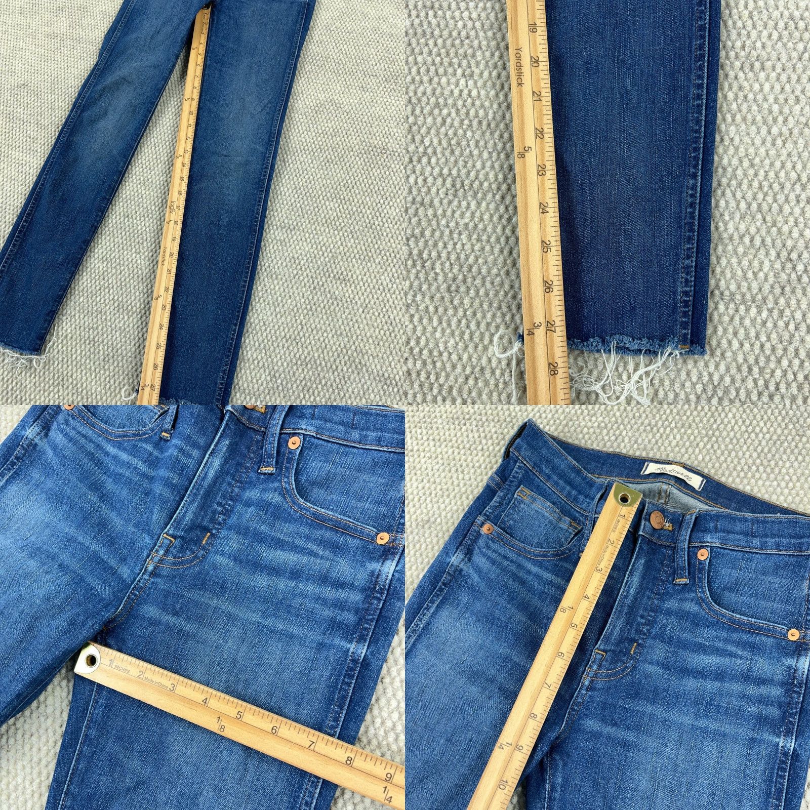 Madewell VINTAGE Madewell Jeans Women 25 Skinny Fit Mid Rise Blue Cotton Denim Pants Ladies Size 42" / US 20 - 8 Thumbnail