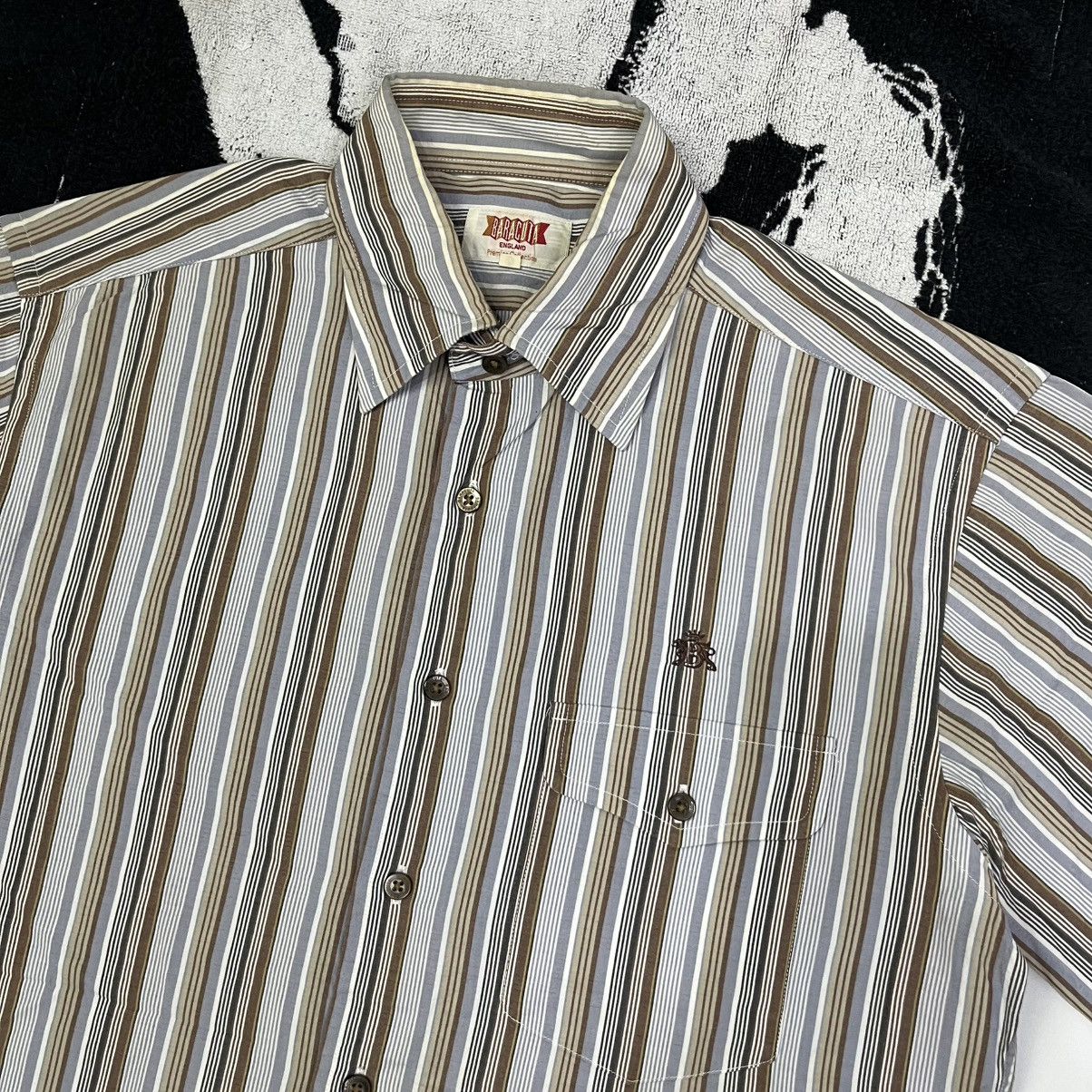 Baracuta × Hysteric Glamour × If Six Was Nine Baracuta stripe vintage short sleeve button shirt Size US M / EU 48-50 / 2 - 3 Thumbnail