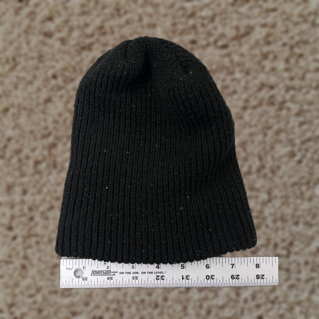 Vintage Black Knit Beanie Toque Adjustable One Size Unisex Outdoor Ski Hat Size ONE SIZE - 1 Thumbnail