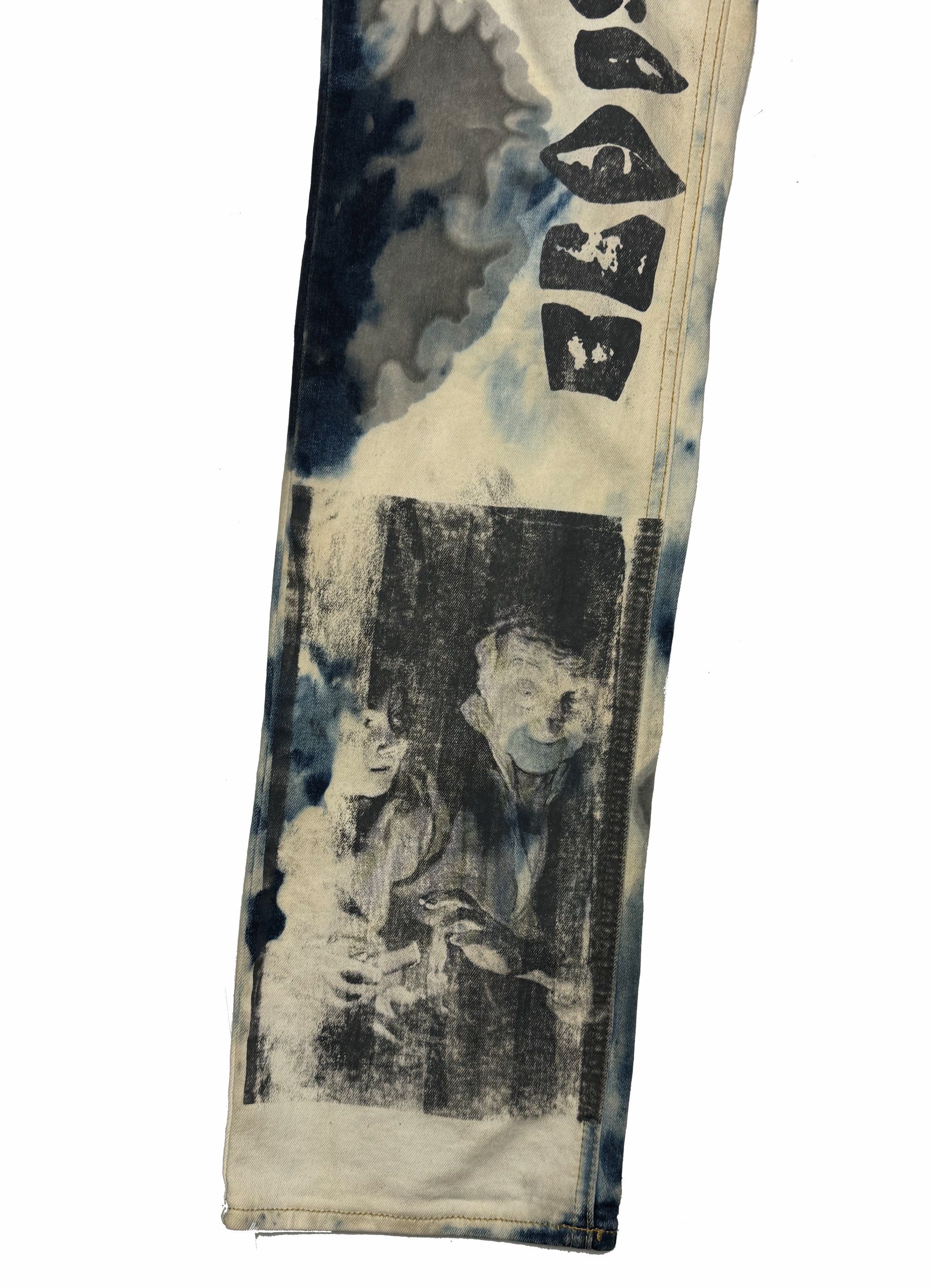 Lee Lee Cooper Reworked Bleached Jeans Size 29" - 5 Thumbnail
