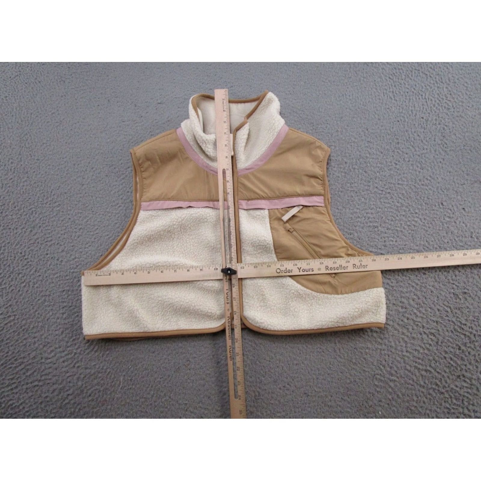 Free People FP Free People Movement Cropped Full Zip Sherpa Vest Women's L Pockets Size L / US 10 / IT 46 - 4 Thumbnail