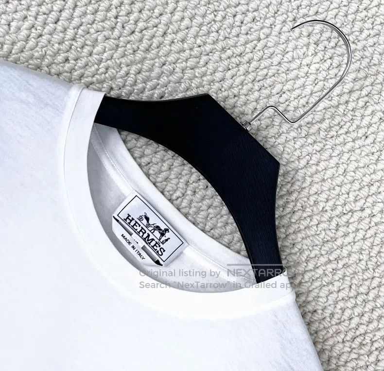 Hermes Hermes White 3D Robot H Building Logo Short Sleeve Size XS / US 0-2 / IT 36-38 - 2 Thumbnail