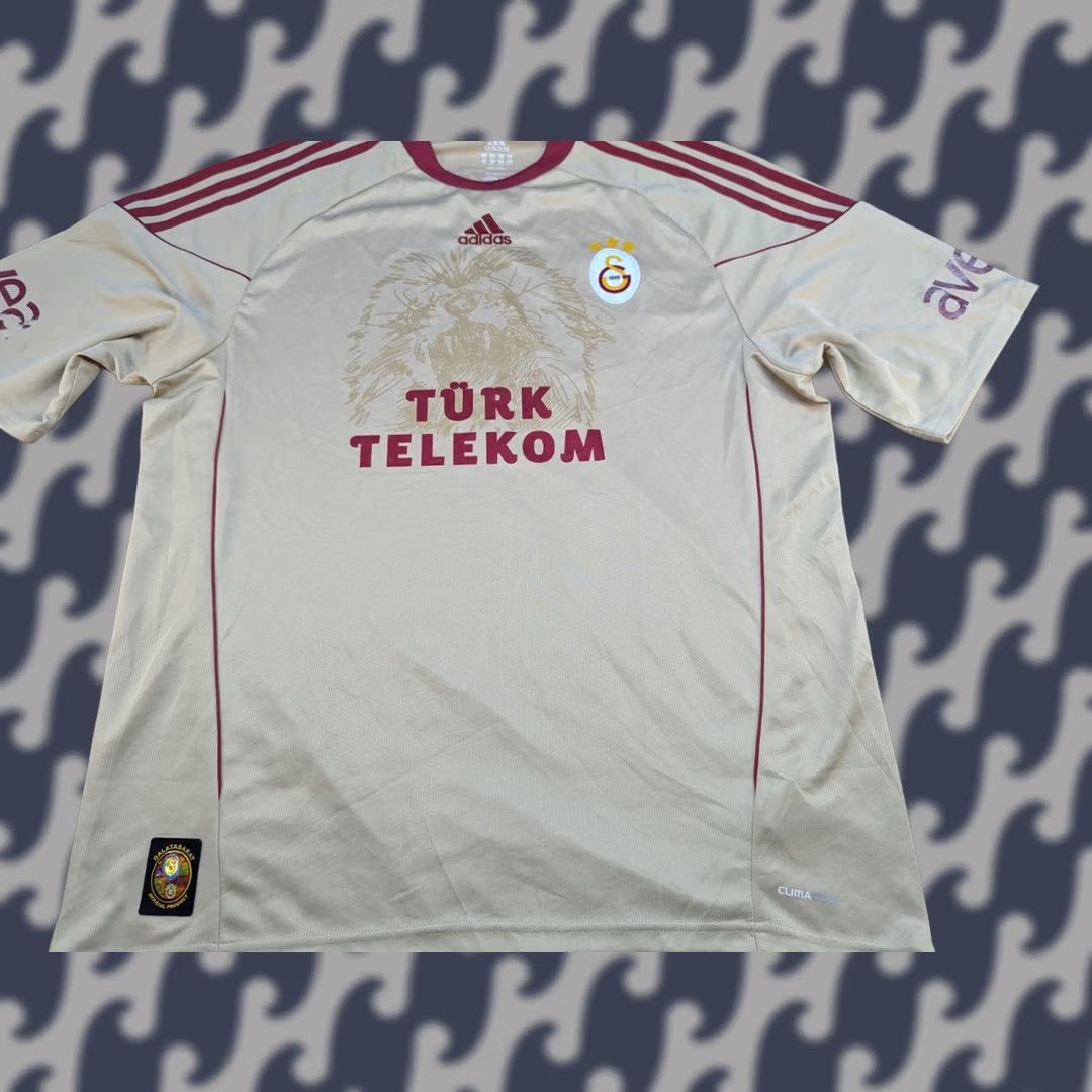 Adidas Adidas Galatasaray Football Jersey 2XL Away Soccer Trikot Mens Shirt Sports Jersey Nike Dri-Fit Style Beige 100% Polyester Size US XXL / EU 58 / 5 - 1 Thumbnail