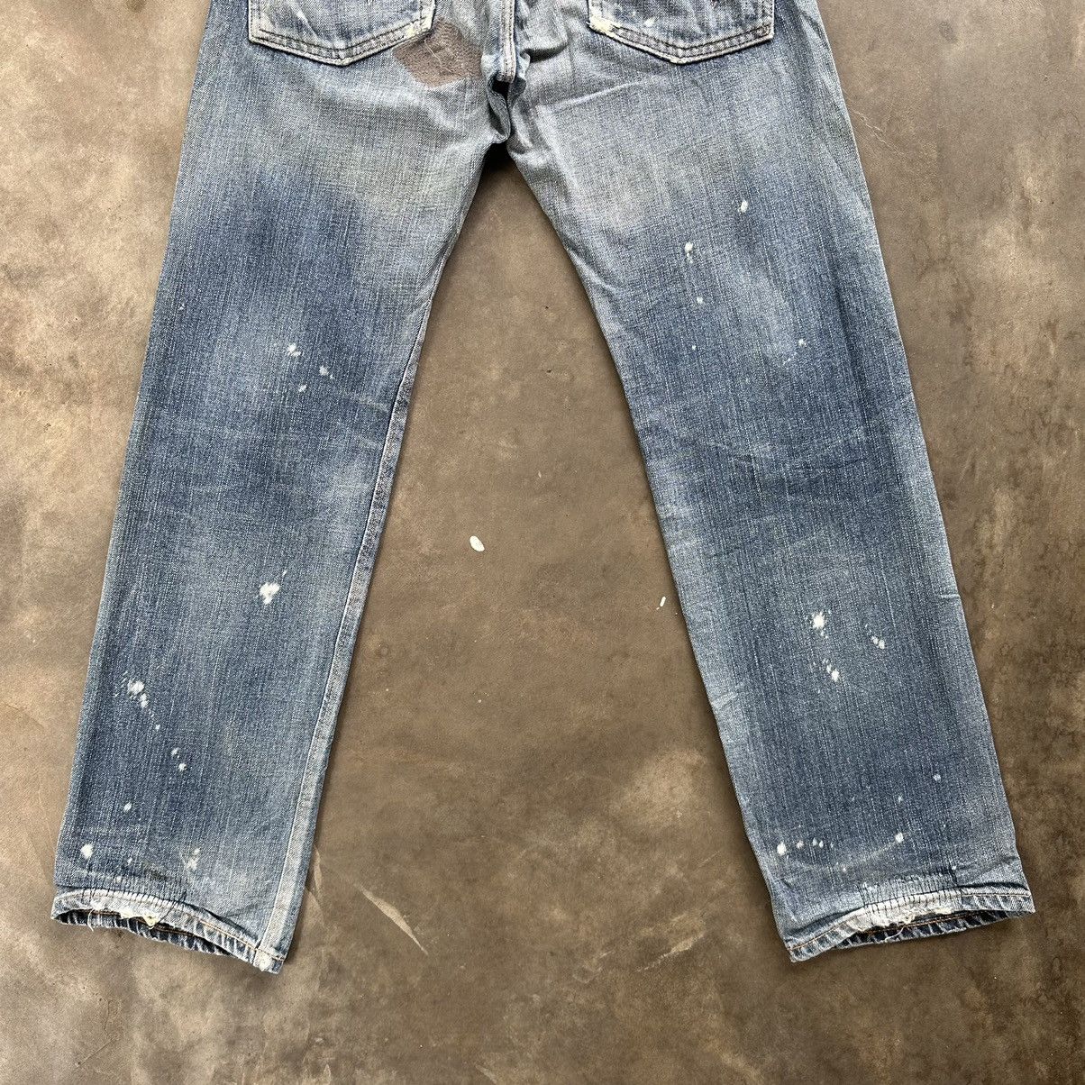 Edwin × Jean × Vintage Vintage Edwin Redline Faded Denim Jean Pant W30 Size US 30 / EU 46 - 10 Thumbnail