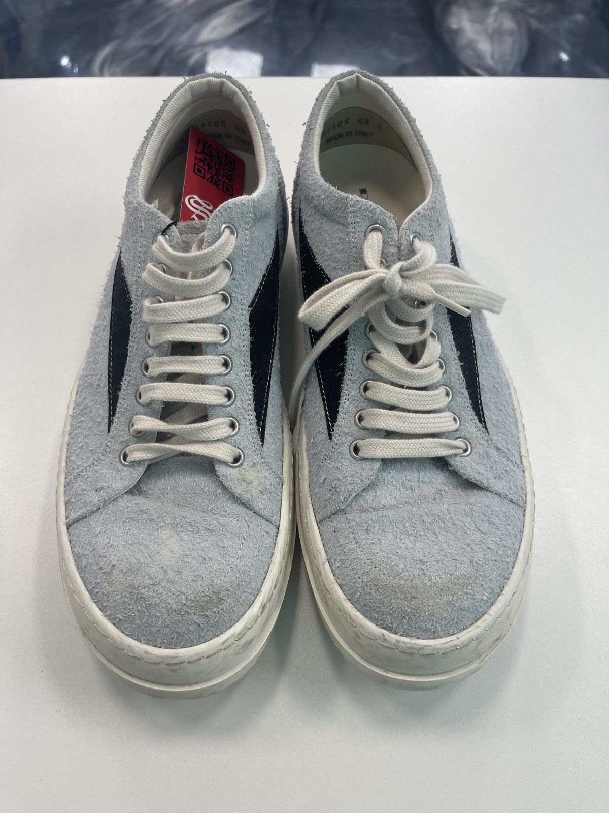 Rick Owens Drkshdw Rick Owens DRKSHDW Luxor Vintage Sneaks Oyster 