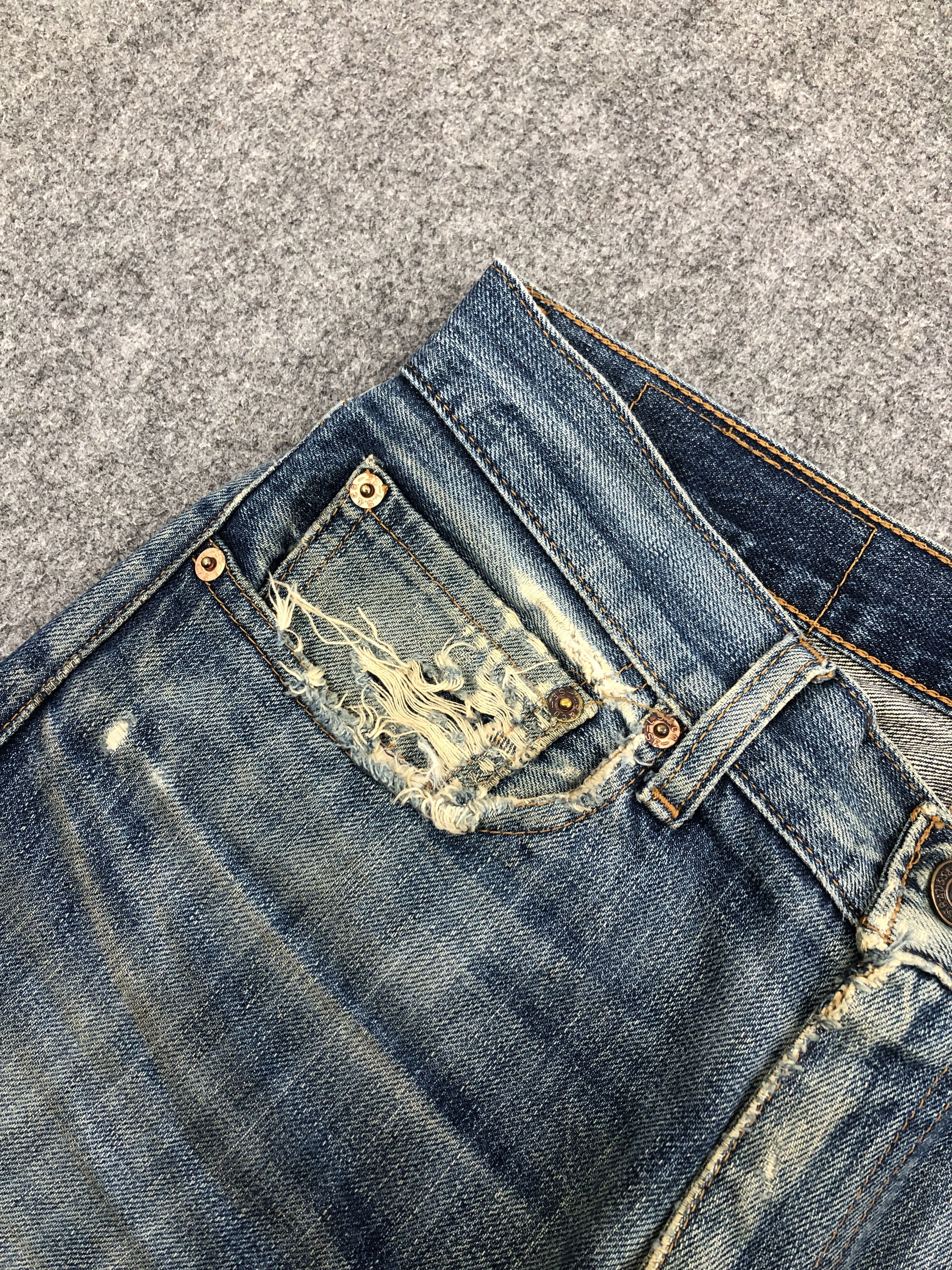 Levi's × Vintage Vintage 90s Levis 505 Faded Blue Jeans Size US 30 / EU 46 - 12 Thumbnail