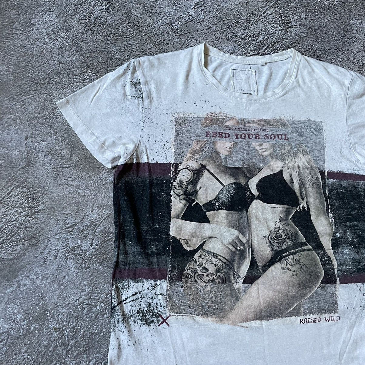 Vintage Vintage Y2K Sun Faded Graphic Tee Streetwear Grunge Slim M Size US M / EU 48-50 / 2 - 4 Thumbnail
