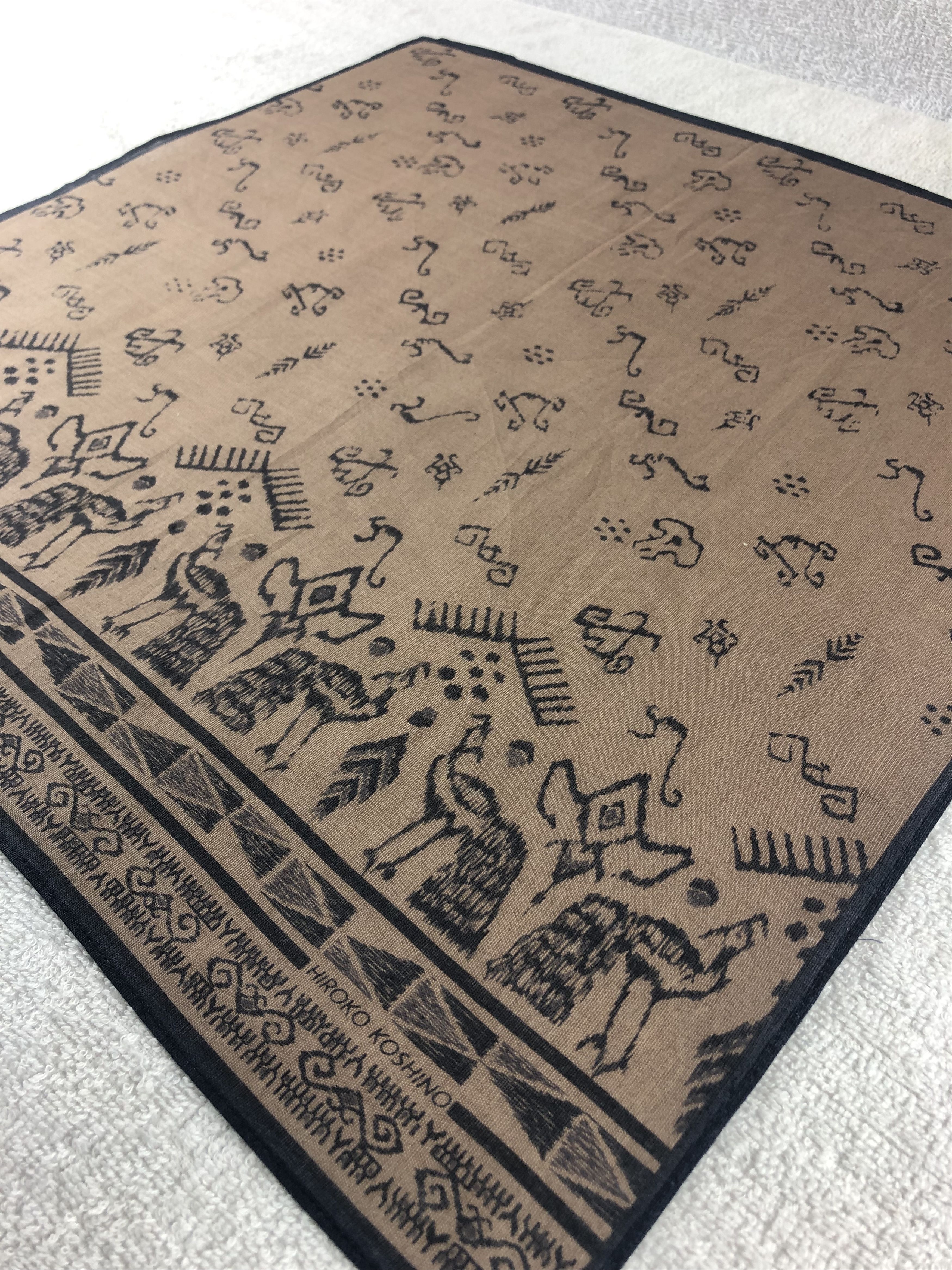 Hiroko Koshino Homme × Japanese Brand × Vintage Hiroko Koshino Handkerchief / Bandana / Neckerchief Size ONE SIZE - 4 Thumbnail