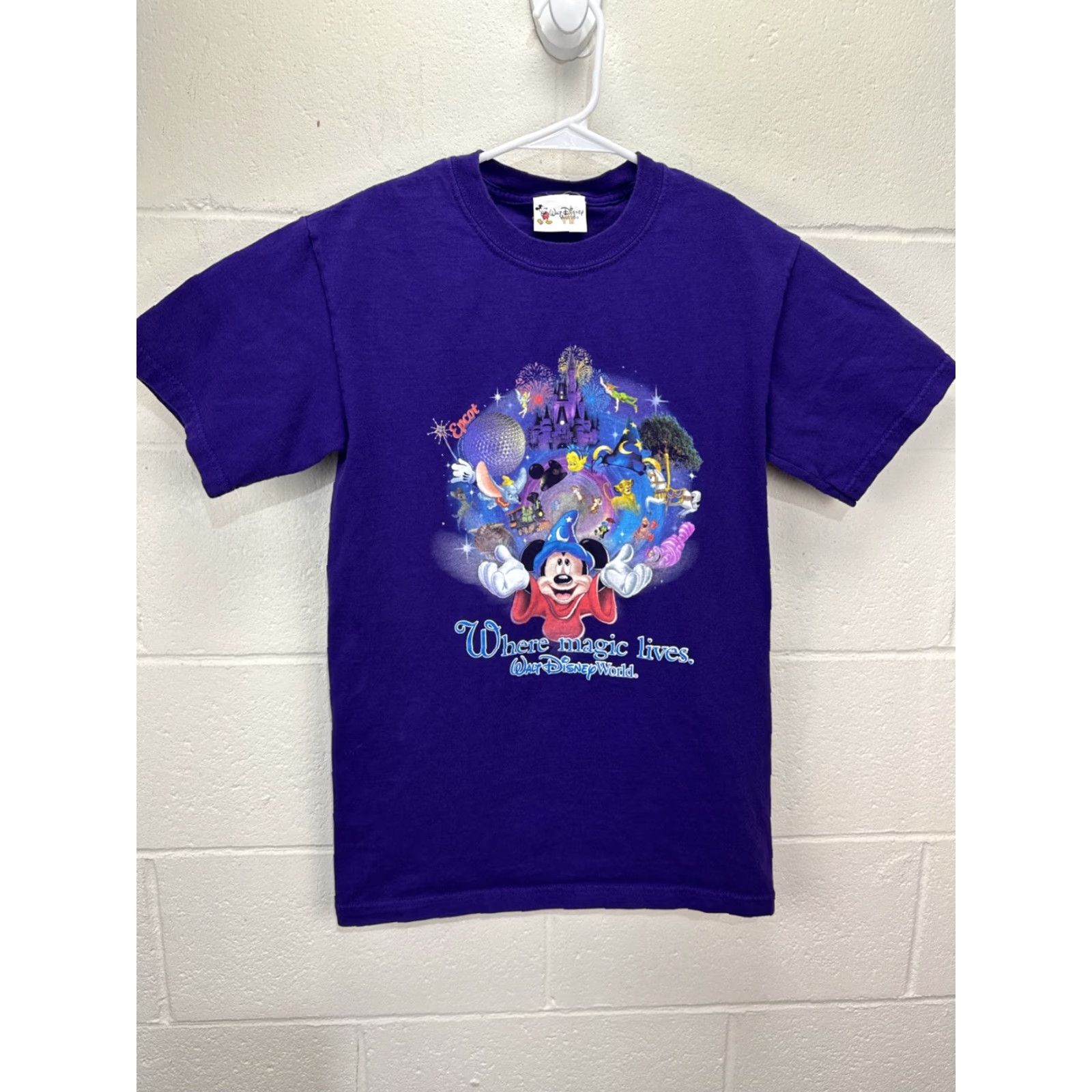 Disney Disney T Shirt Small Purple Mickey Mouse Cartoon Character Tee Mens Size S / US 4 / IT 40 - 2 Thumbnail