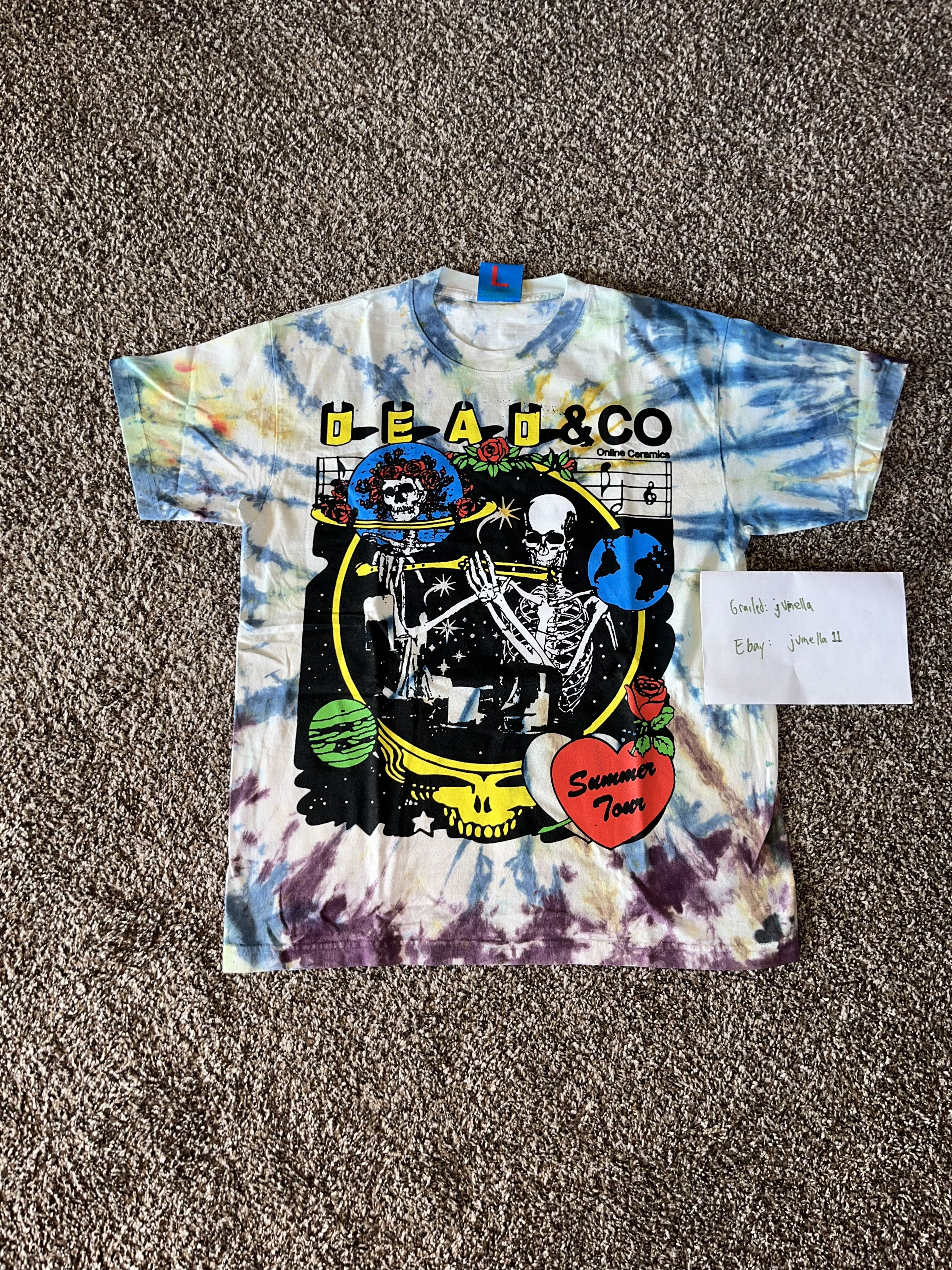 Grateful Dead Grateful Dead Cyclops Skull T-Shirt 1970' reprint