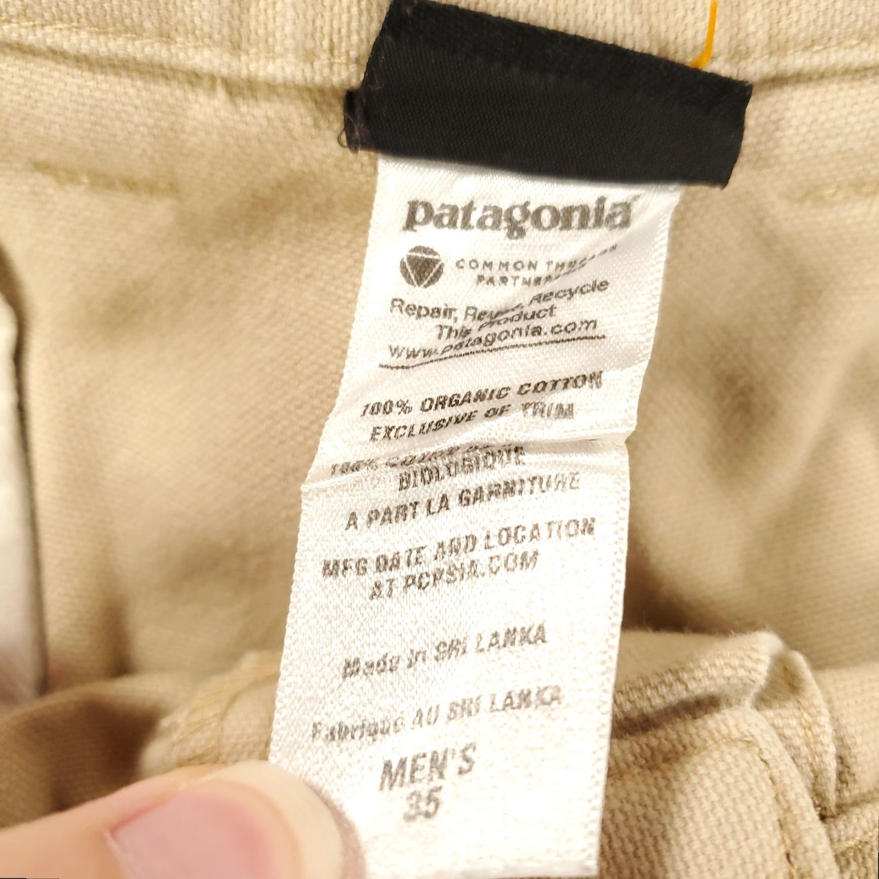 Patagonia Patagonia Pants Duck Beige 35x32 M's Regular 56826 Gorp Khakis Cotton Canvas Size US 35 - 6 Thumbnail