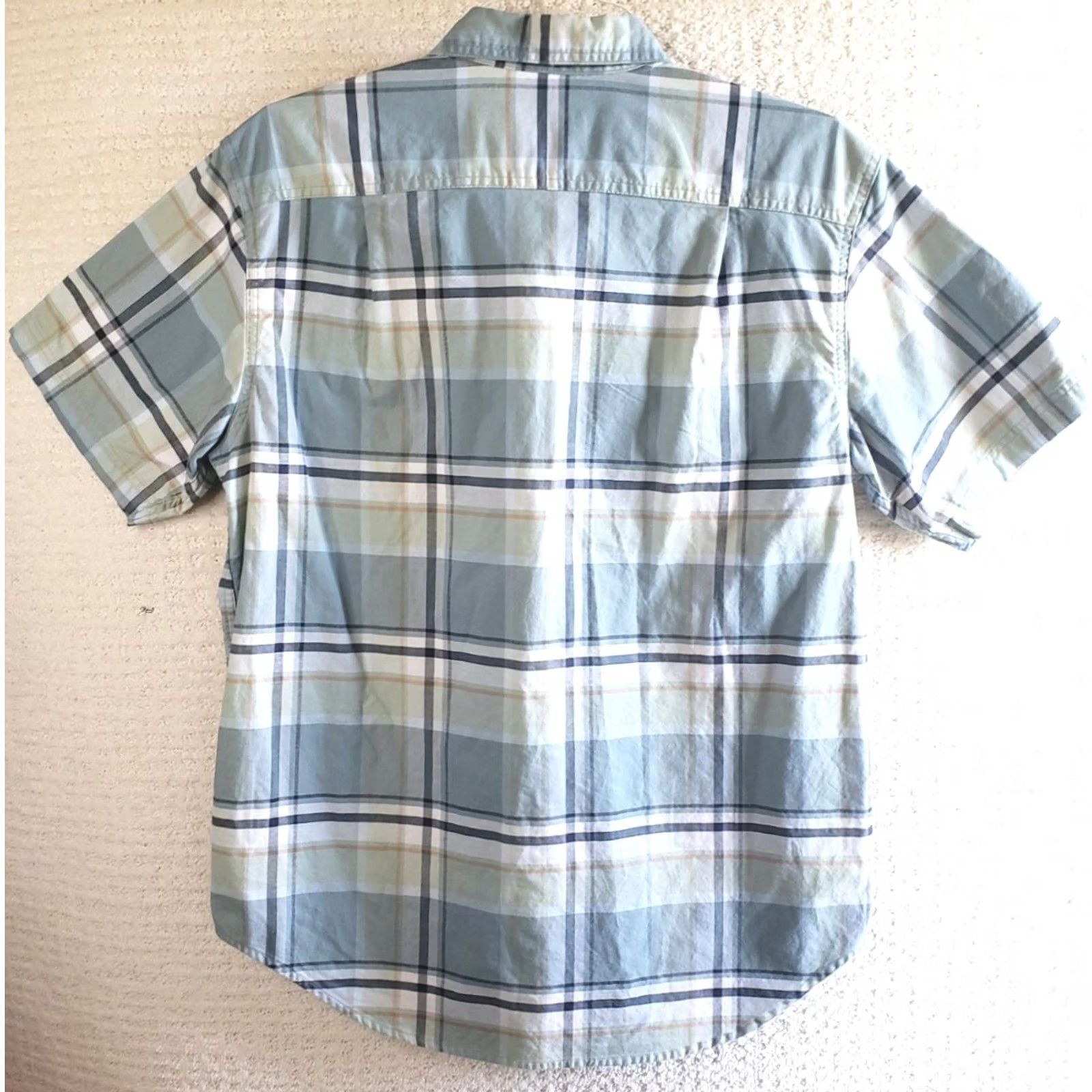 Vintage Ridgecut Toughwear Shirt Men L Green Blue Plaid Button Up Short Sleeve Size US L / EU 52-54 / 3 - 5 Thumbnail