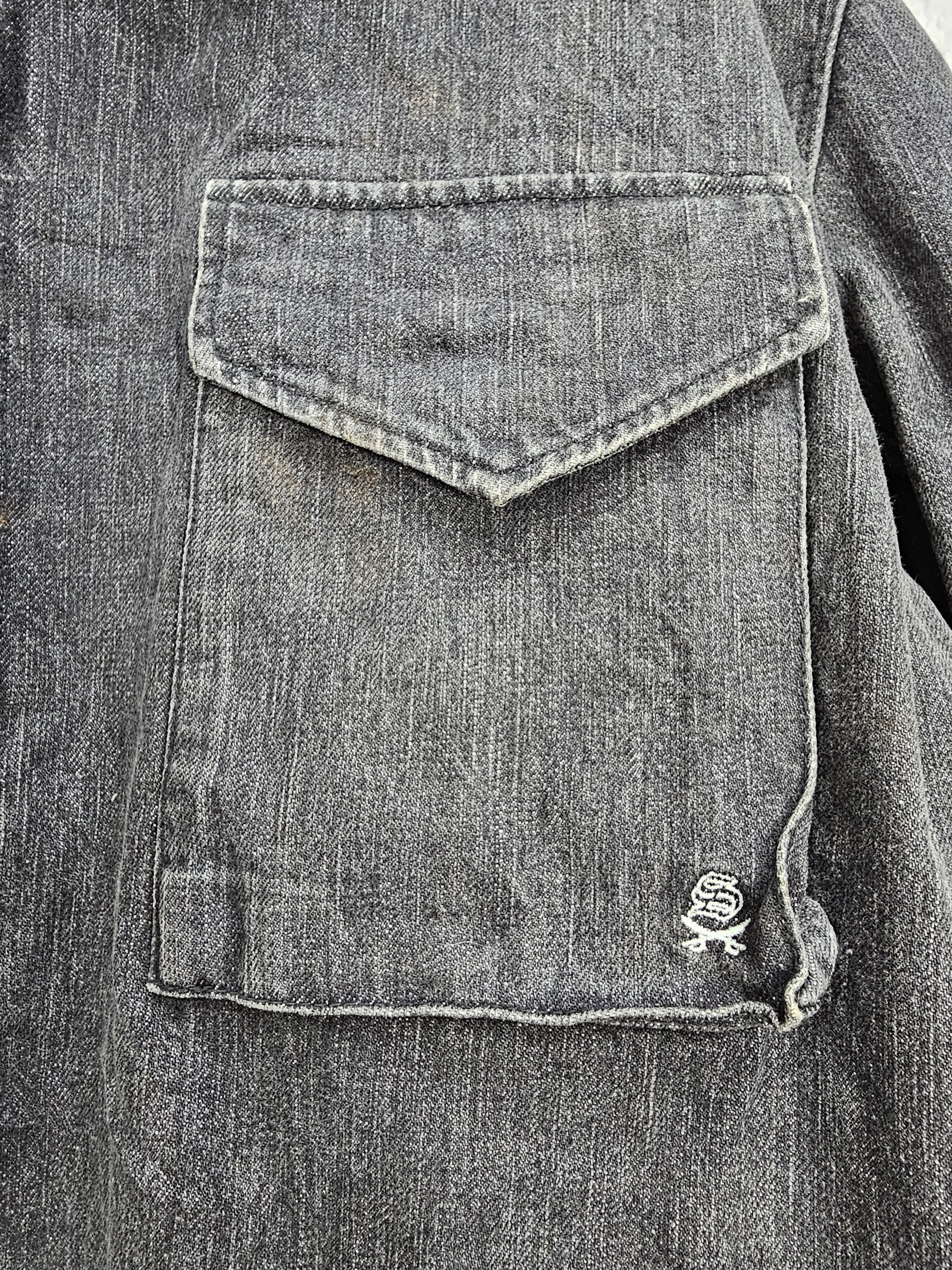 Japanese Brand SWAGGER Multi Pocket Streetwear Denim Jacket J0083 Size US XL / EU 56 / 4 - 3 Thumbnail