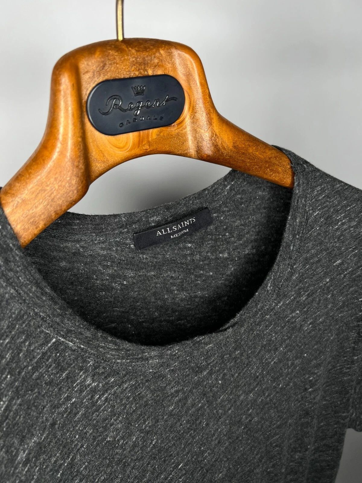 Allsaints Allsaints Women's Nandi Flame Dress Gray Melange T-Shirt Size M / US 6-8 / IT 42-44 - 4 Thumbnail