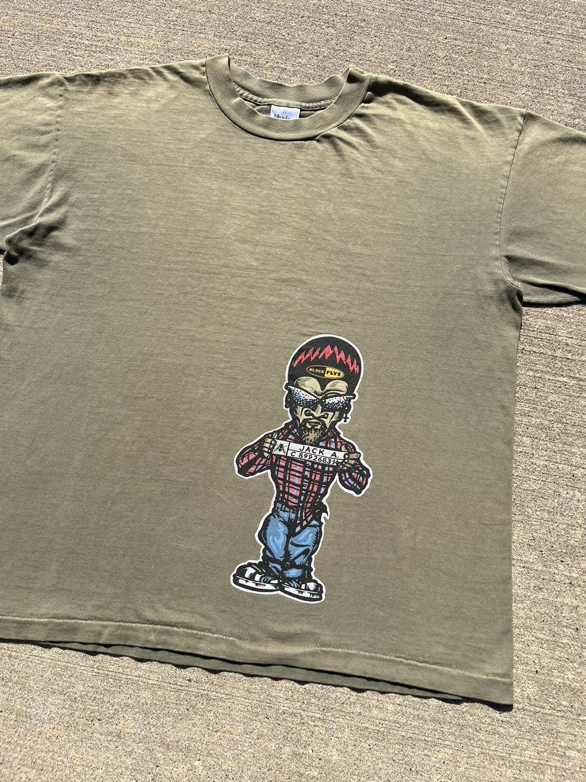 Hook-Ups × Rap Tees × Vintage RARE VINTAGE 90’S BLACK FLYS “COUNTY JAIL” HIP-HOP T-SHIRT Size US XL / EU 56 / 4 - 6 Thumbnail