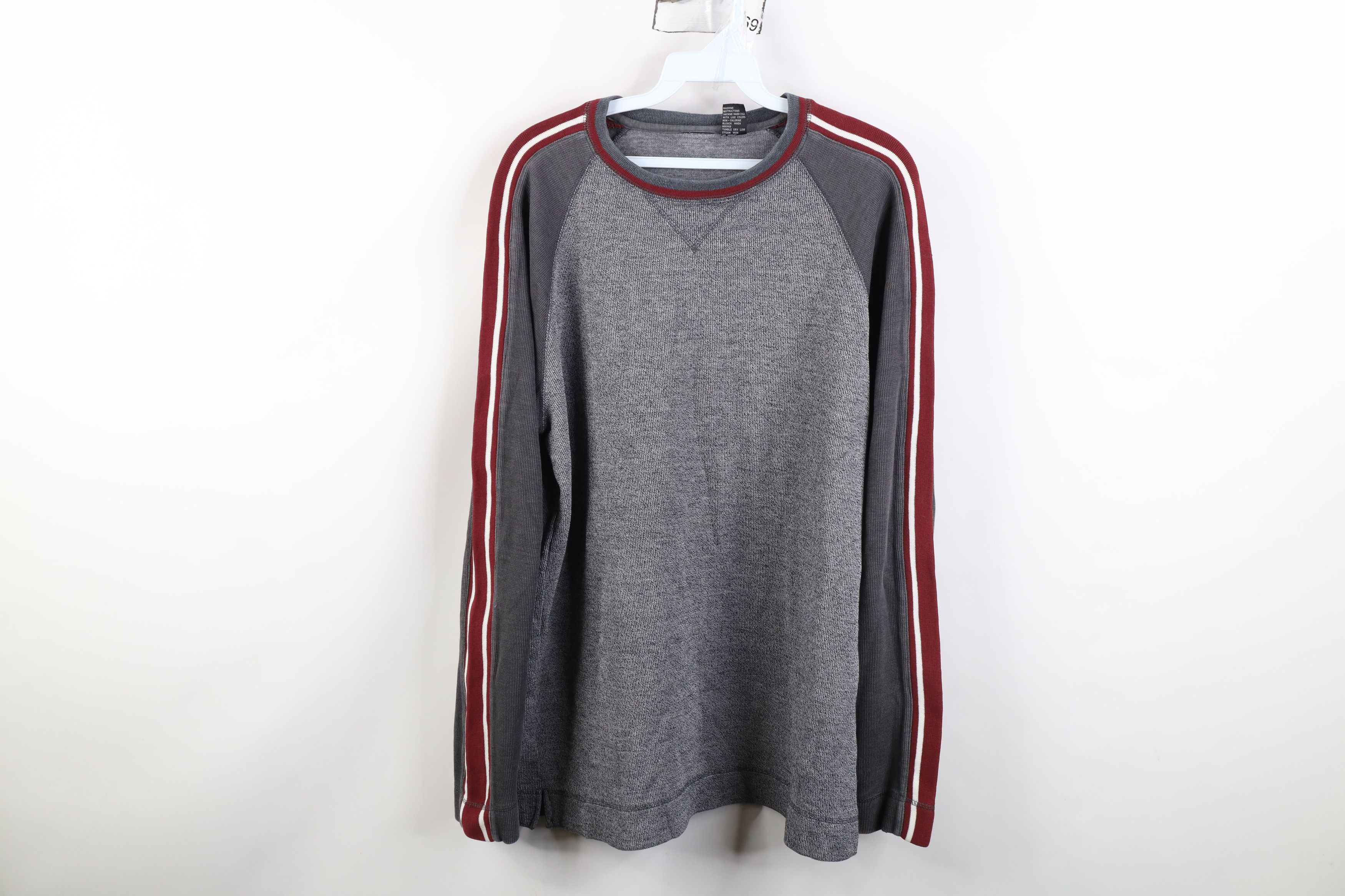 Vintage Vintage 90s Y2K Streetwear Ribbed Thermal Knit T-Shirt Size US L / EU 52-54 / 3 - 1 Thumbnail