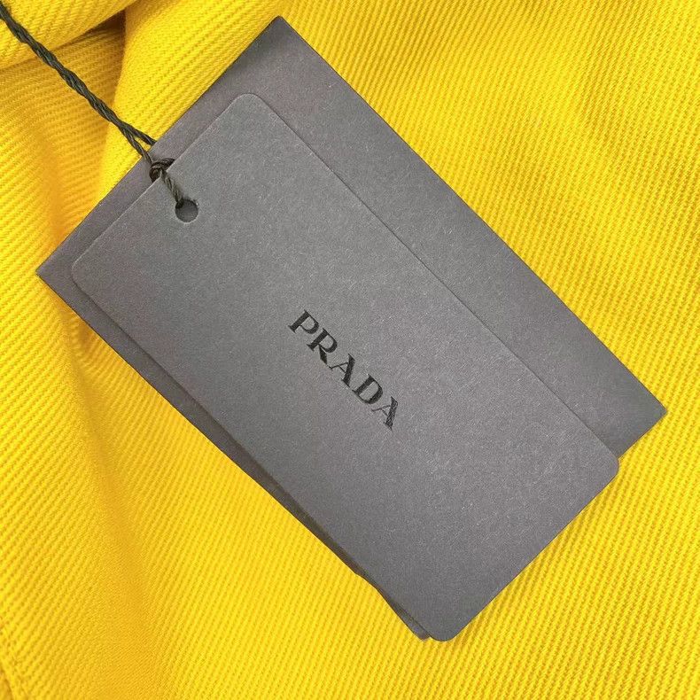 Prada Prada Yellow triangle logo set Size 26" / US 2 / IT 38 - 8 Thumbnail