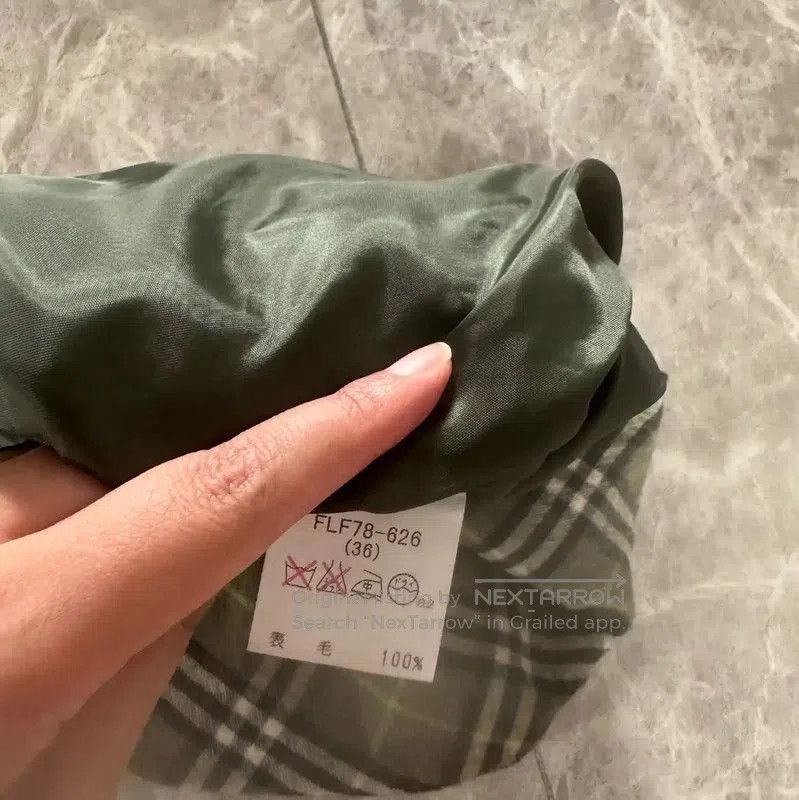 Burberry Burberry Green Wool Mini Skirt Size S. Size 23" - 6 Thumbnail