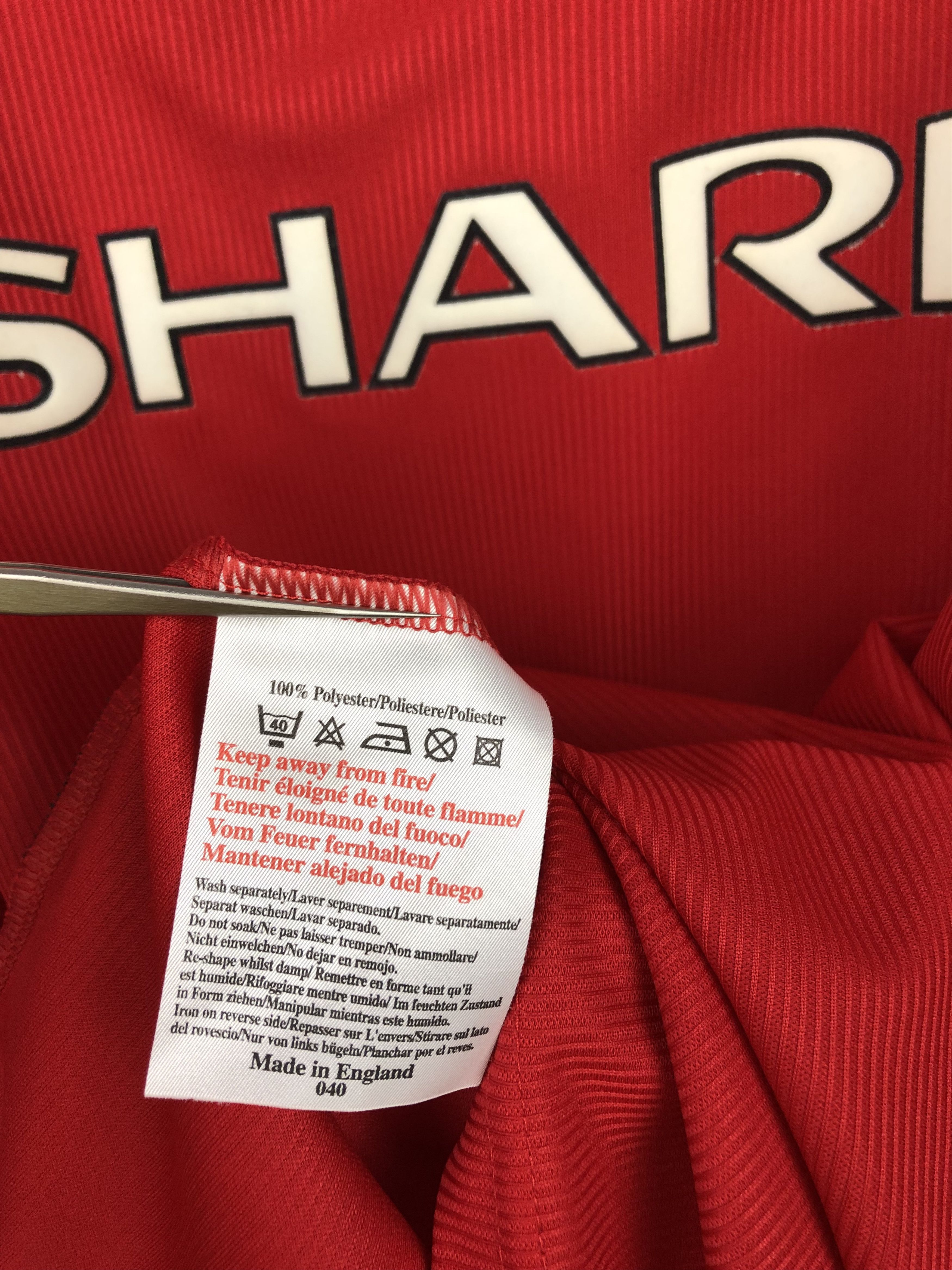 Vintage Manchester United football shirt Soccer Long Sleeve Jersey Size US XL / EU 56 / 4 - 11 Thumbnail