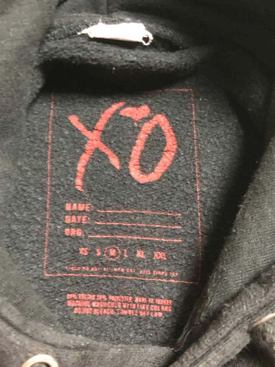 XO XO black hoodie vintage crazy Y2K big logo streetwear Size US M / EU 48-50 / 2 - 2 Thumbnail
