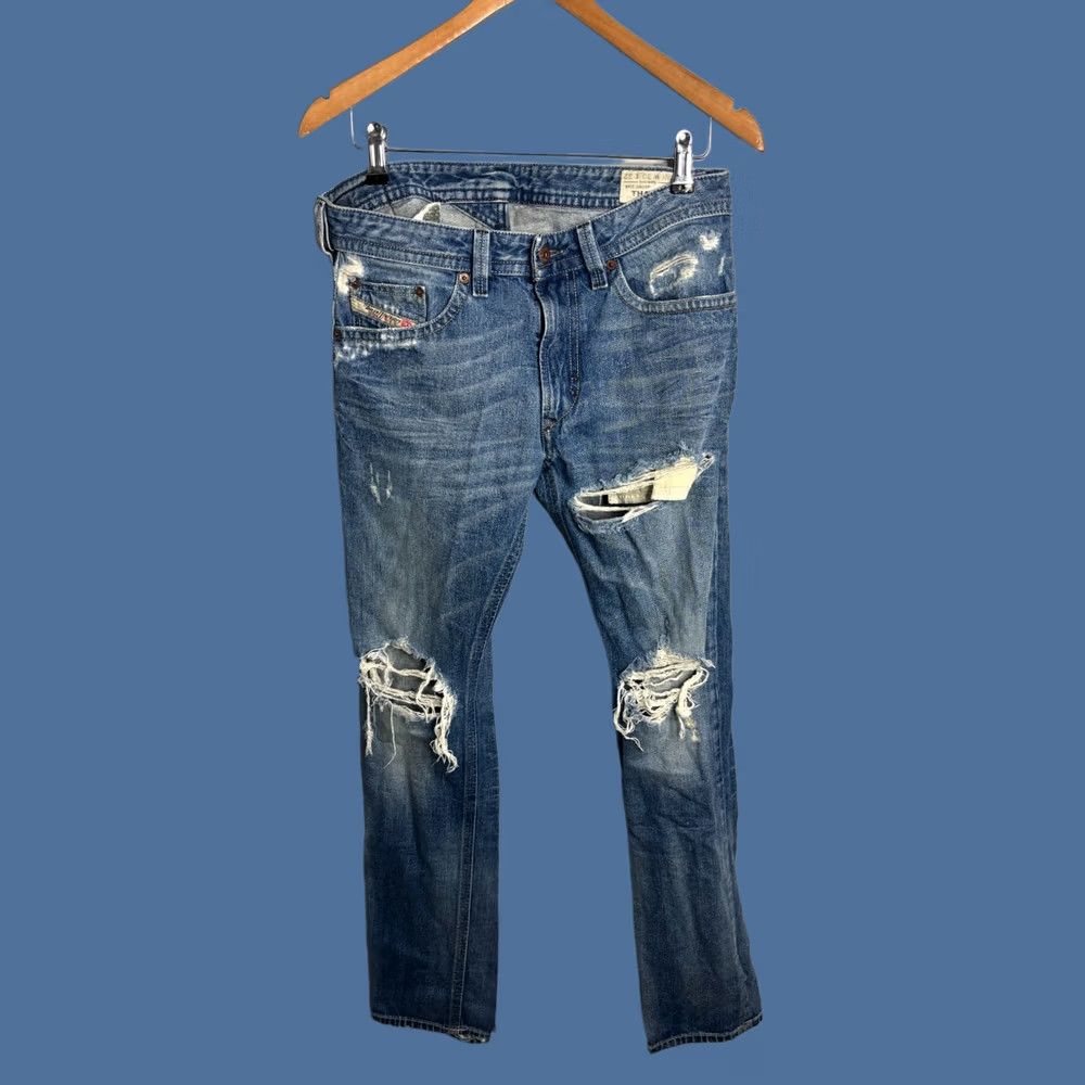 Diesel Diesel Jeans Thavar Slim-Skinny 5-Pocket Denim Blue 30x32 Regular Men’s Size US 30 / EU 46 - 1 Thumbnail