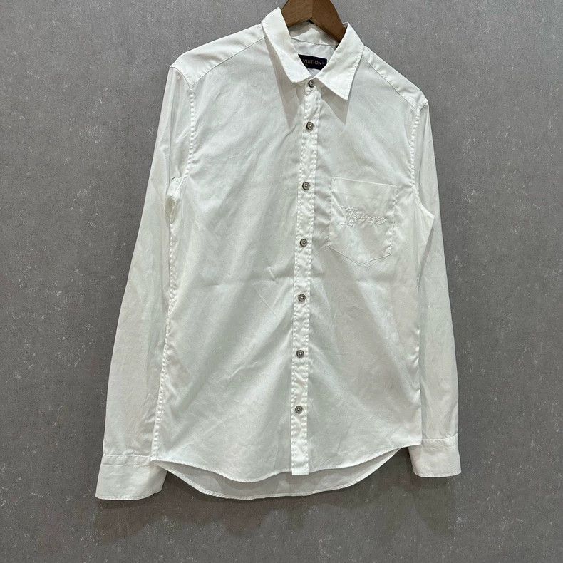 Louis Vuitton Louis Vuitton 24 New Pearl Button Embroidered Logo Shirt 25 Size US XS / EU 42 / 0 - 2 Thumbnail