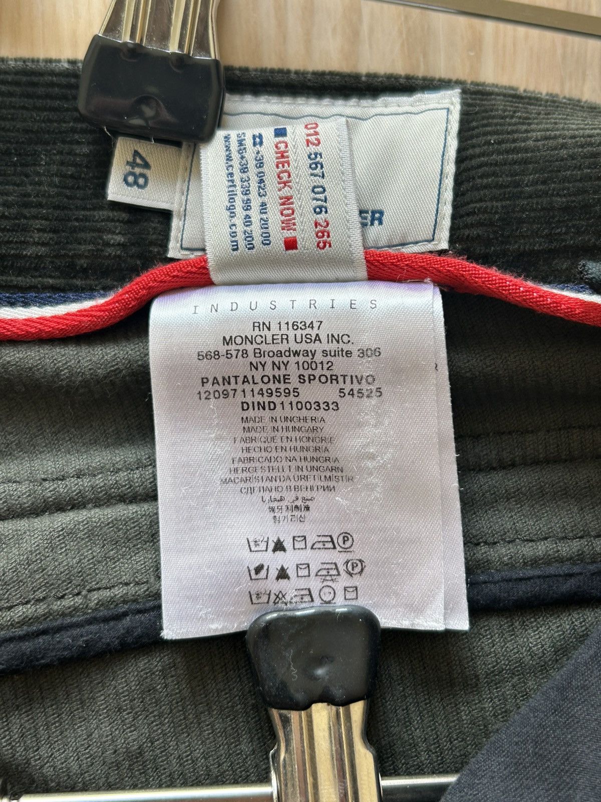 Moncler Grenoble Moncler Grenoble Corduroy Nylon Panel Trousers Size US 32 / EU 48 - 10 Thumbnail