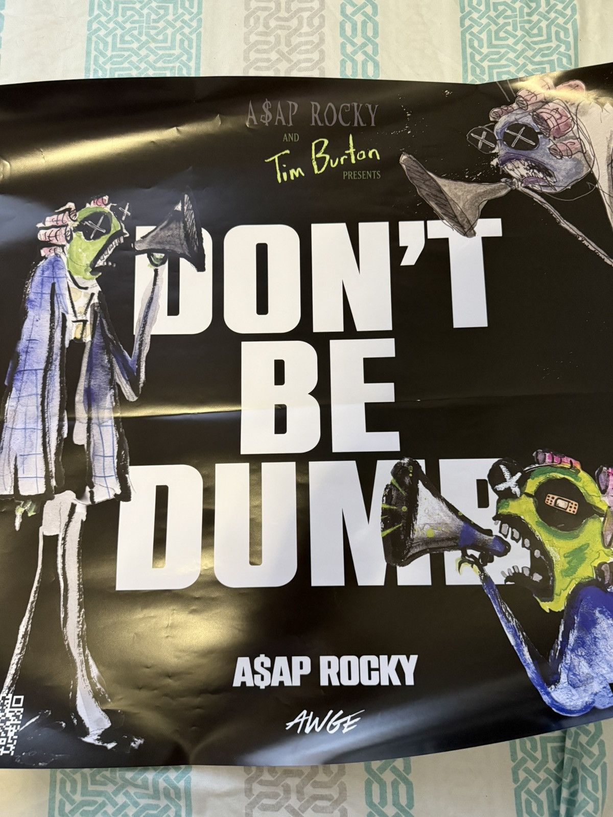 AWGE Dont be dumb poster Size ONE SIZE - 2 Thumbnail
