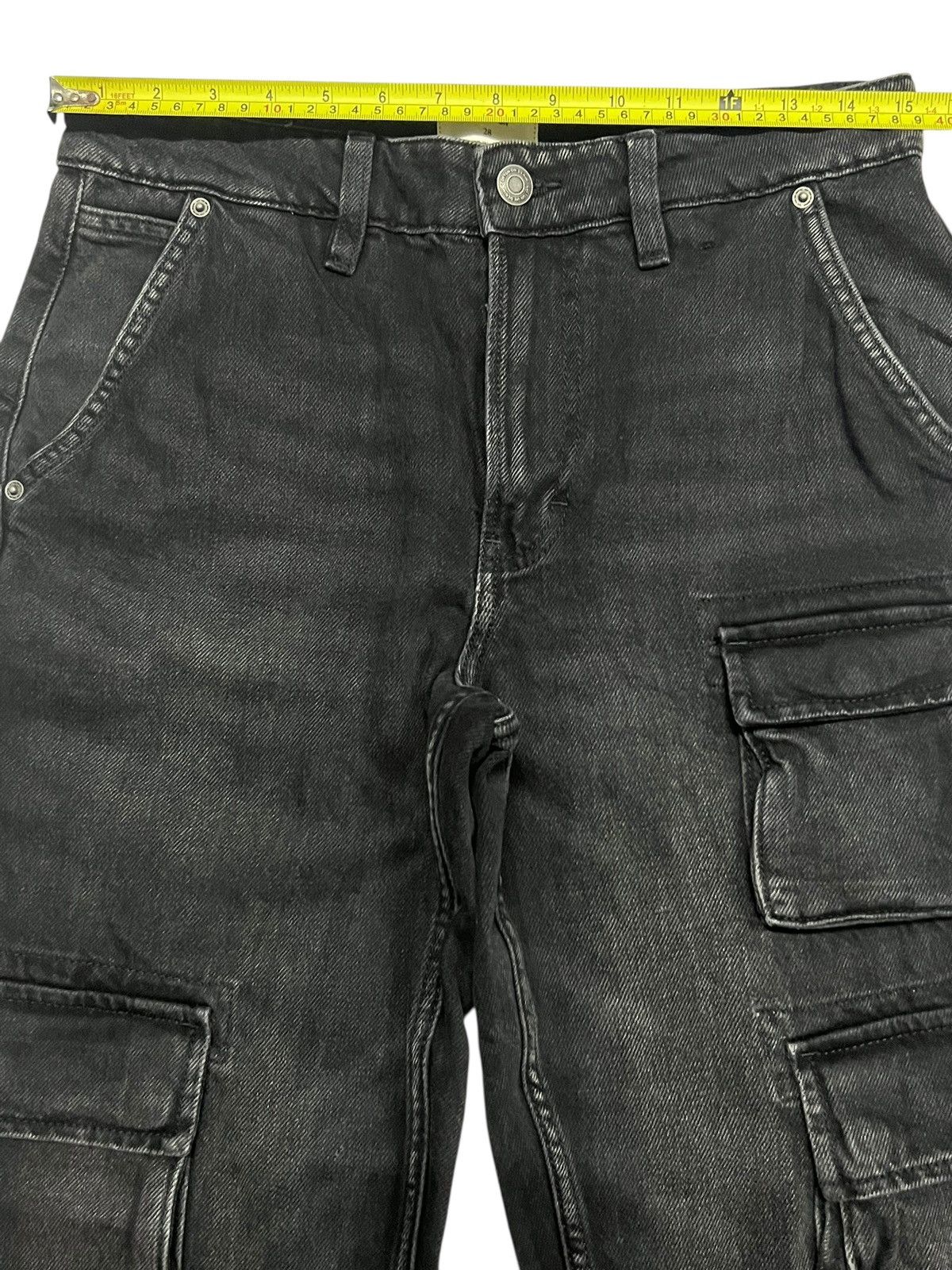 Asos Cotton On Baggy Fit Jeans Faded Black Denim Contra Stich Size US 30 / EU 46 - 14 Thumbnail