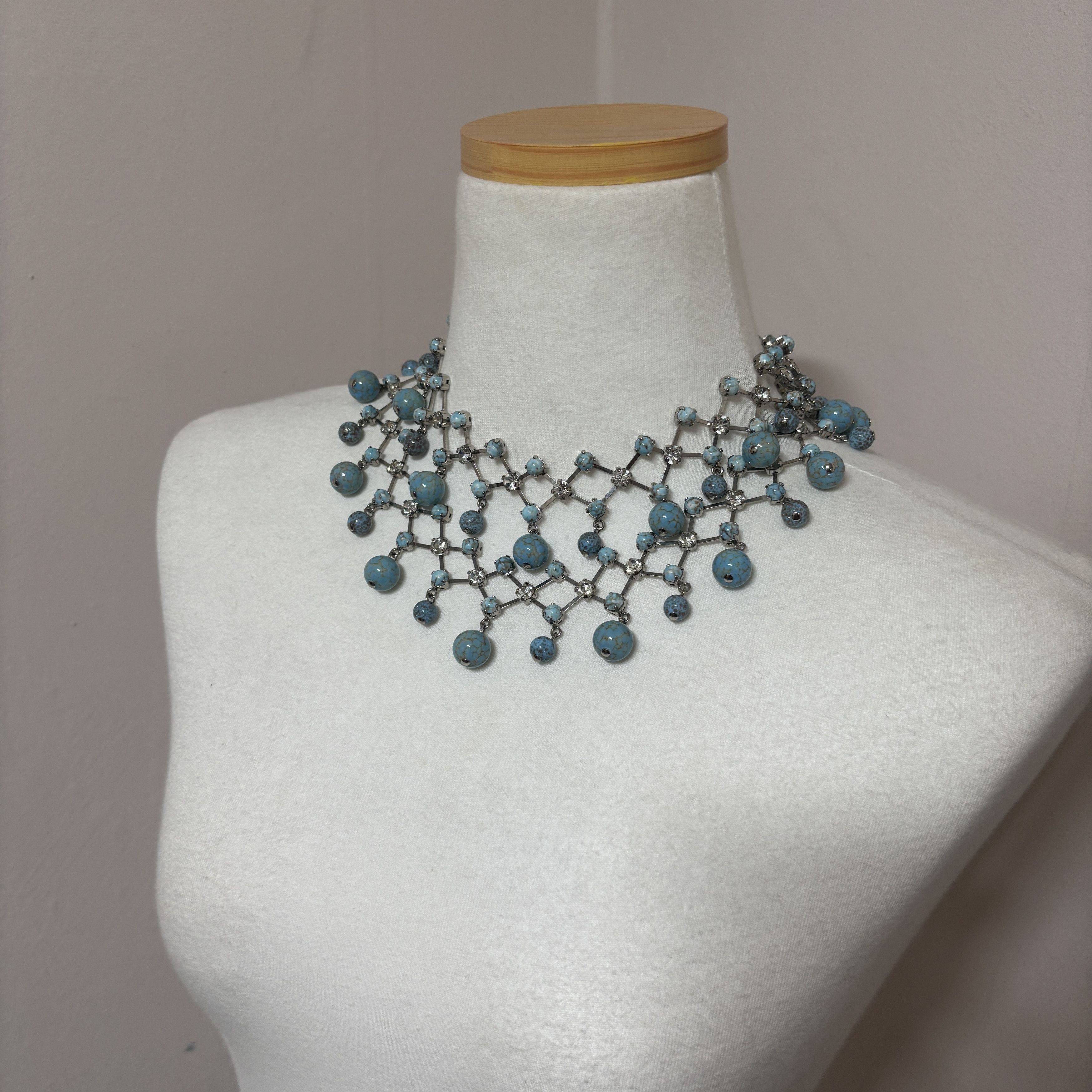 Dolce & Gabbana DOLCE & GABBANA Turquoise & Cubic Detail Necklace Size ONE SIZE - 2 Thumbnail
