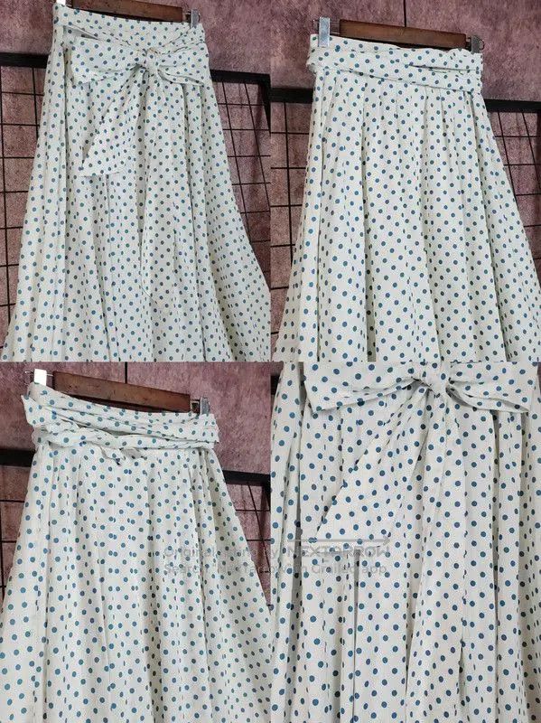 Dior Dior Pleated Dot Skirt for Women, Size L . Size 30" / US 8 / IT 44 - 2 Thumbnail