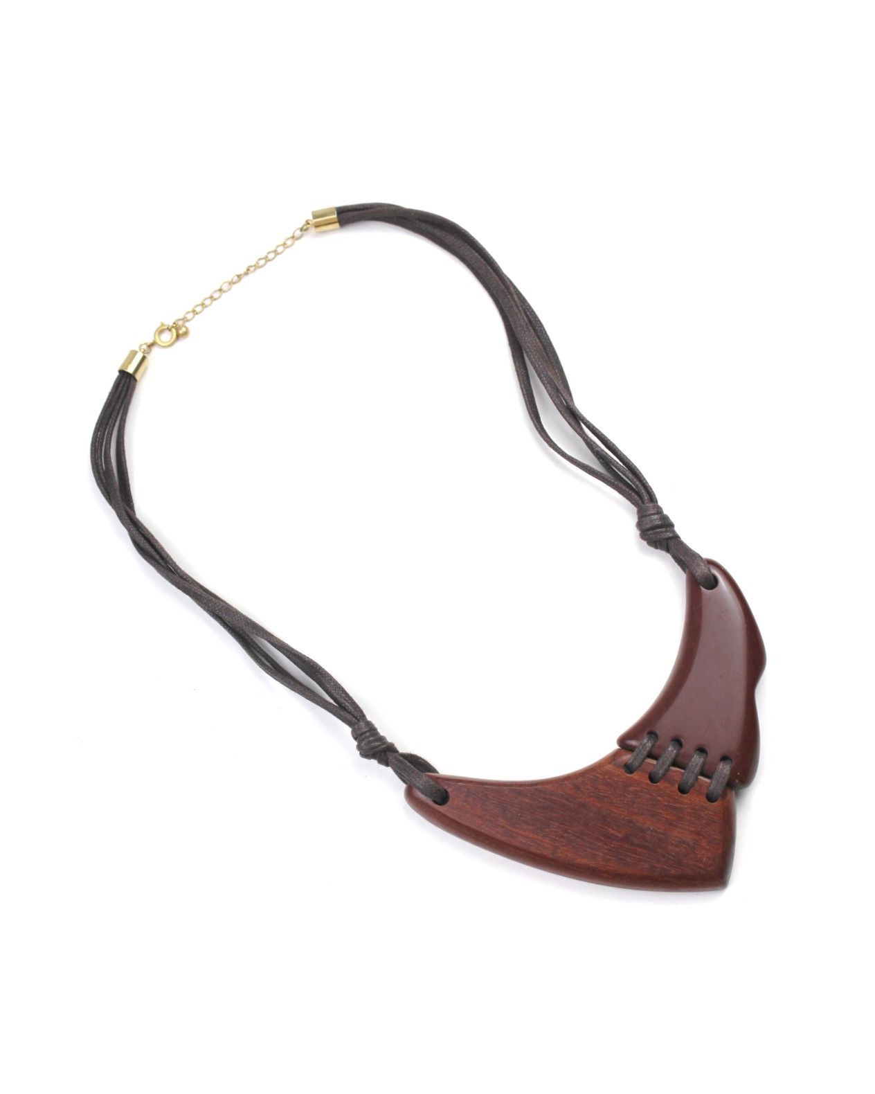 Hysteric Glamour 2000S JAPANESE MADE DUAL-FORM FUSION WOOD RESIN NECKLACE Size ONE SIZE - 3 Thumbnail