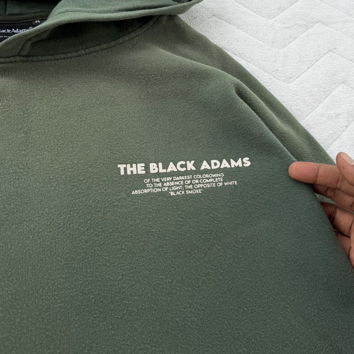 Japanese Brand The Black Adams Skeleton Back Print Hoodie Faded Streetwear Size US M / EU 48-50 / 2 - 8 Thumbnail