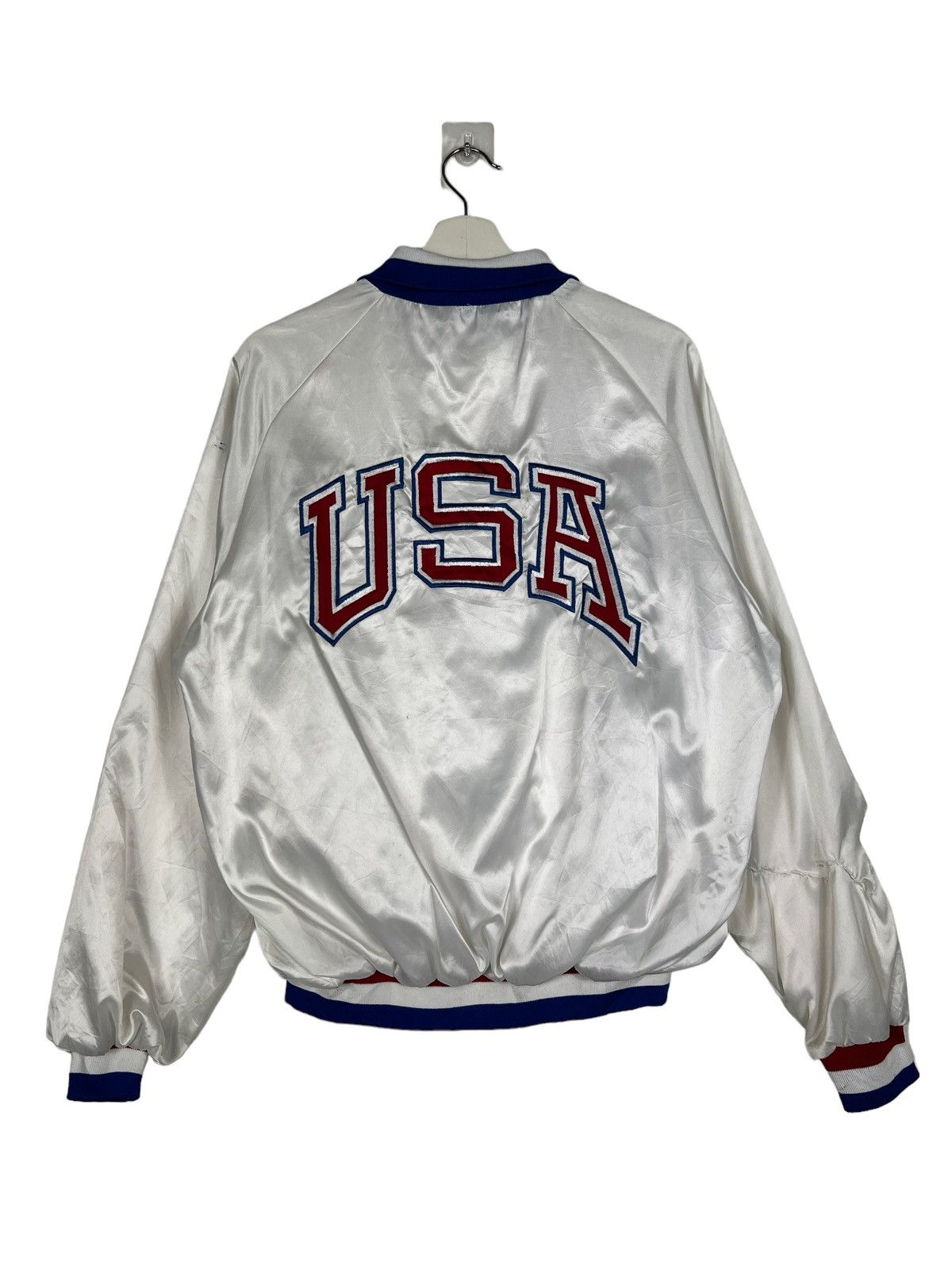 USA Olympics 🔥 VINTAGE USA OLYMPIC ATLANTA SATIN BOMBER JACKET Size US XL / EU 56 / 4 - 1 Thumbnail