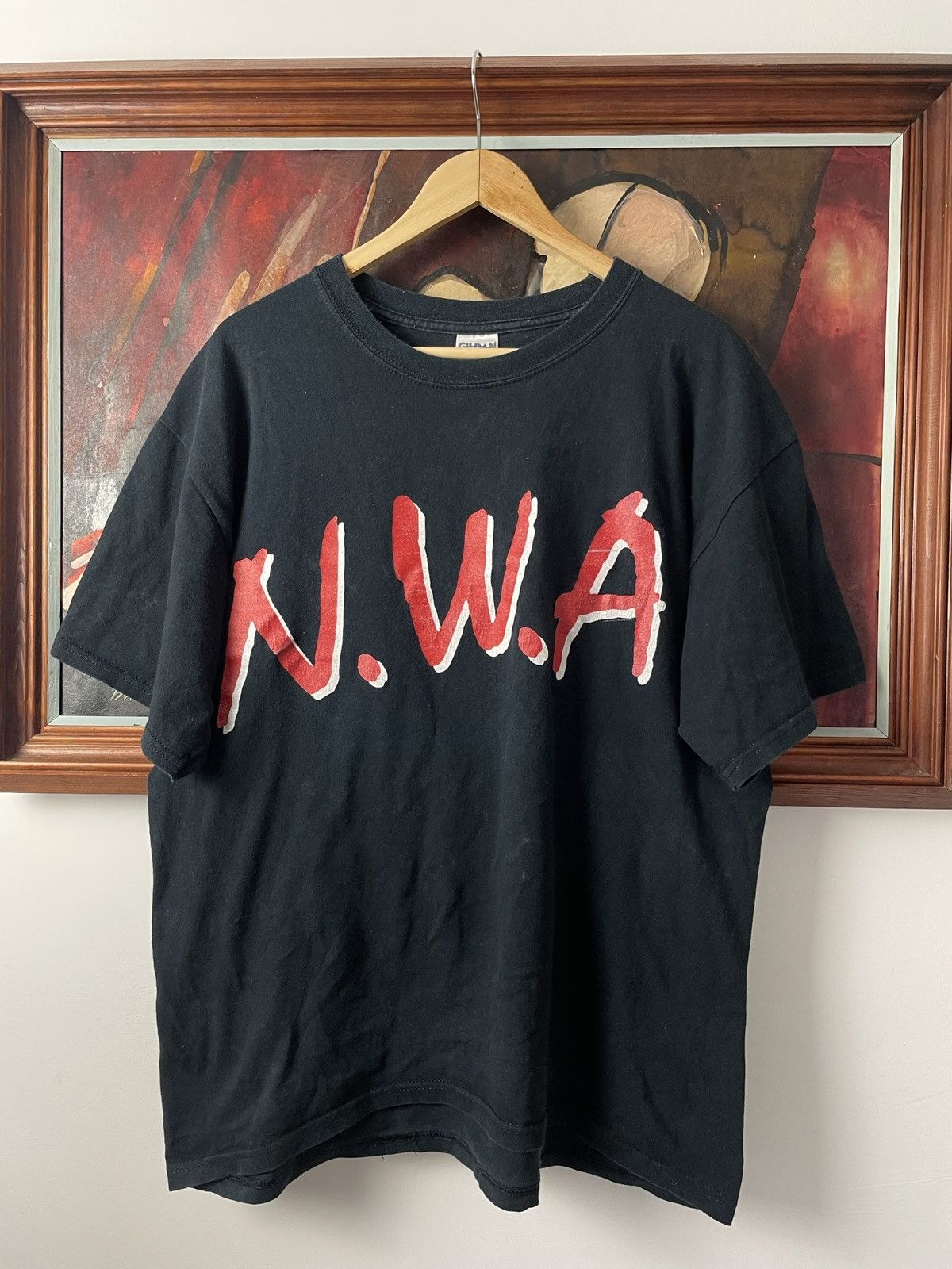 image of Band Tees x Rap Tees Vintage N.w.a Fuck The Police Rap Band Tee Streetwear in Black (Size Large)