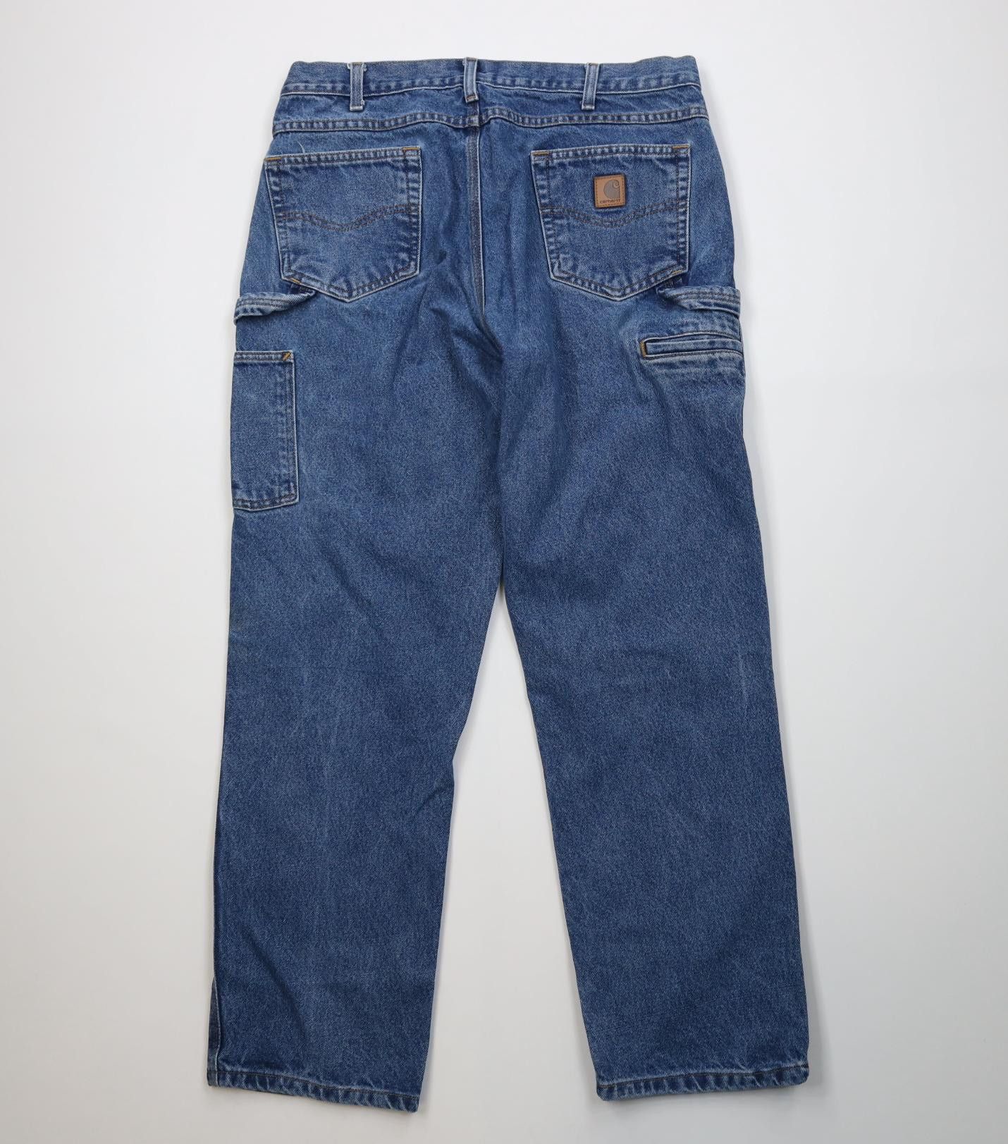 Carhartt Vintage 90s Carhartt Dungaree Denim Jeans Blue Cotton Size US 34 / EU 50 - 10 Thumbnail