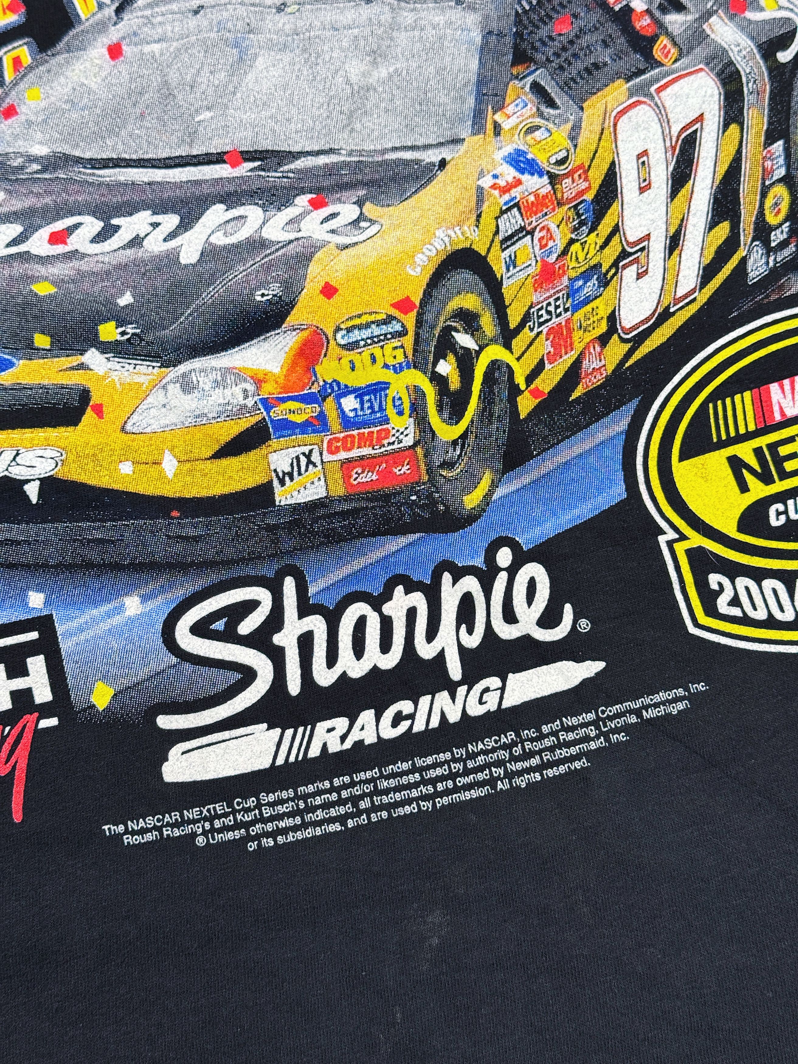 NASCAR 2004 Nascar Nextel Cup Racing T-Shirt #97 Kurt Busch Size US XL / EU 56 / 4 - 6 Thumbnail