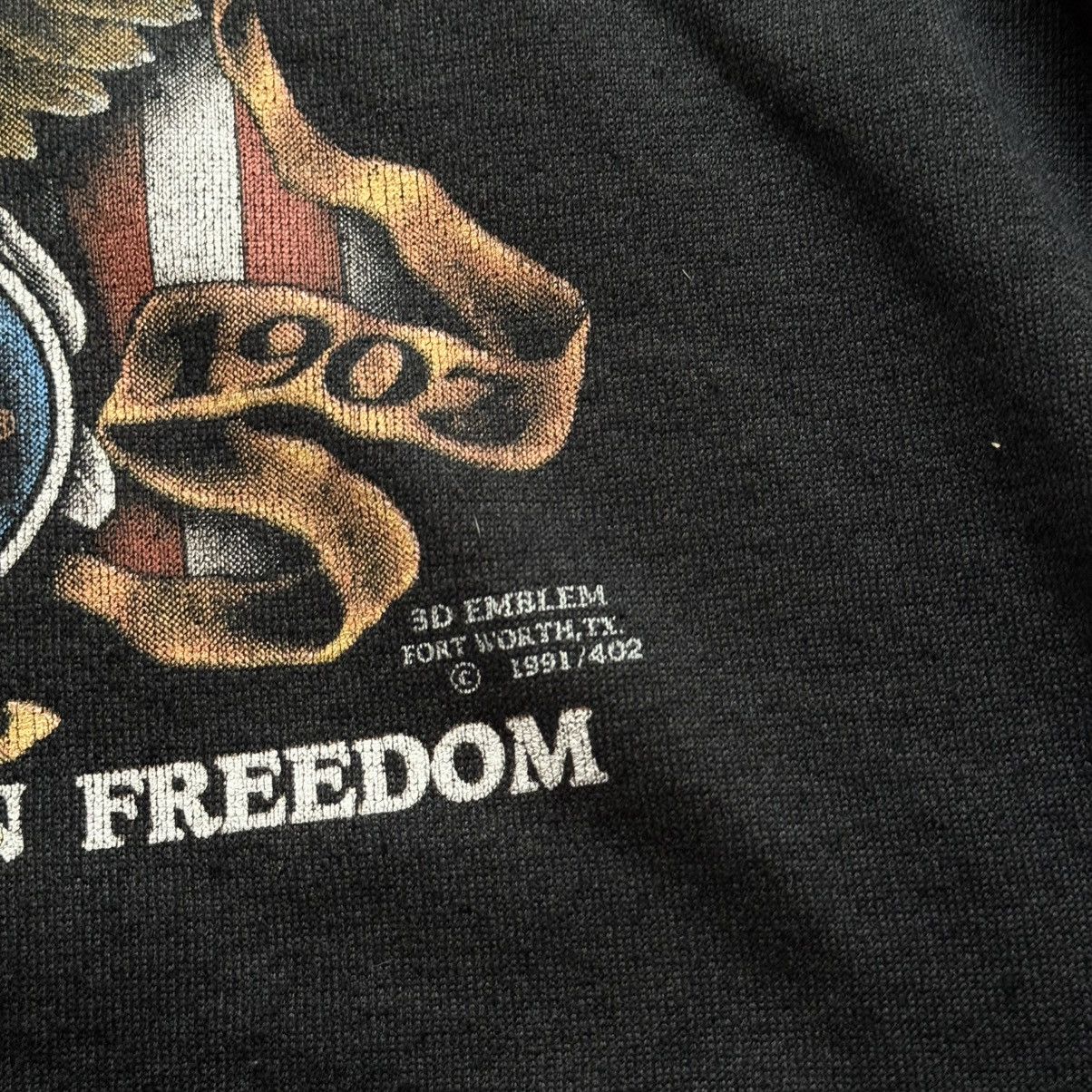 Harley Davidson Harley Davidson 3D Emblem 1991 USA Biker Eagle Sweatshirt Size US L / EU 52-54 / 3 - 3 Thumbnail