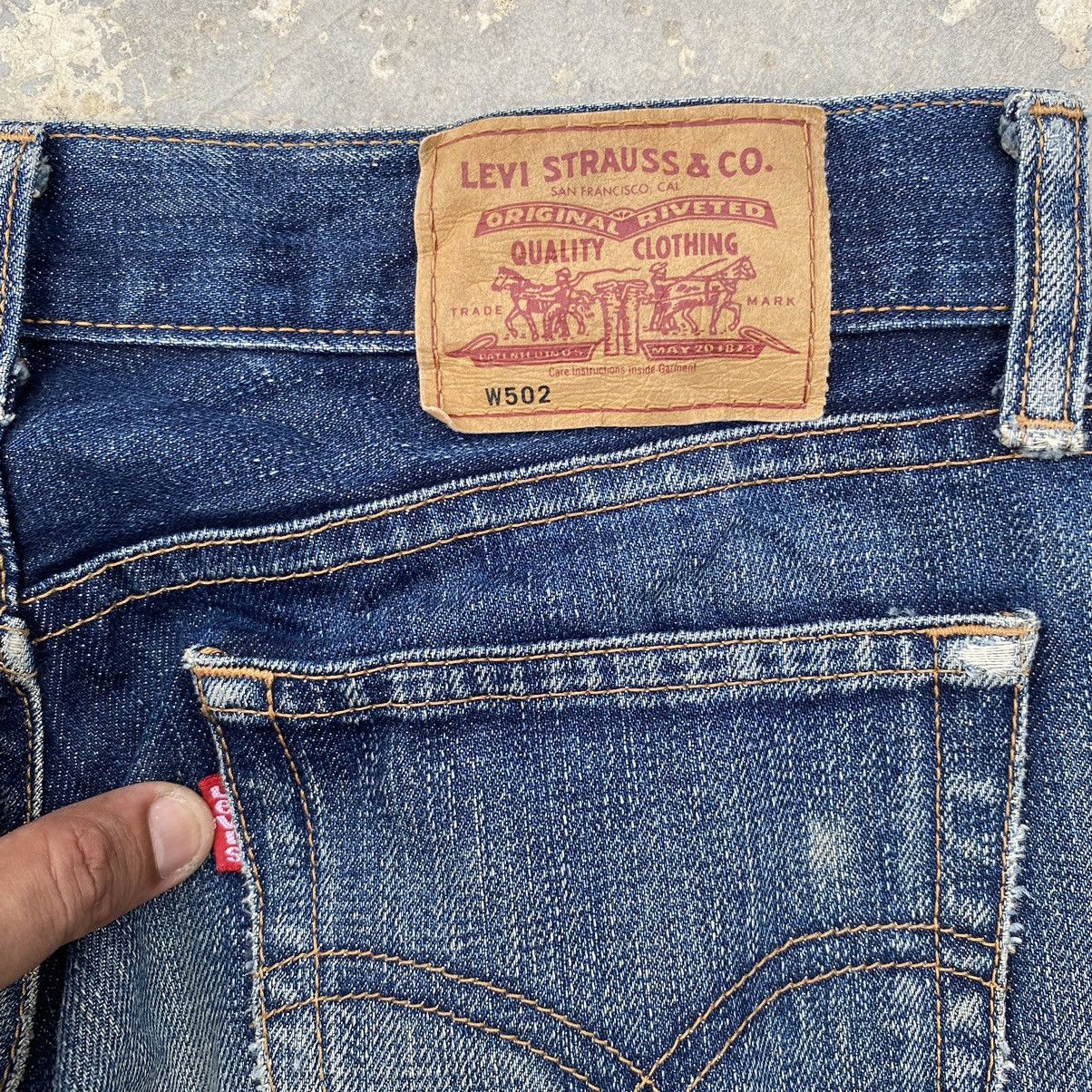 Levi's Vintage Clothing vintage levis 502 ripped denim jeans Size US 29 - 14 Thumbnail