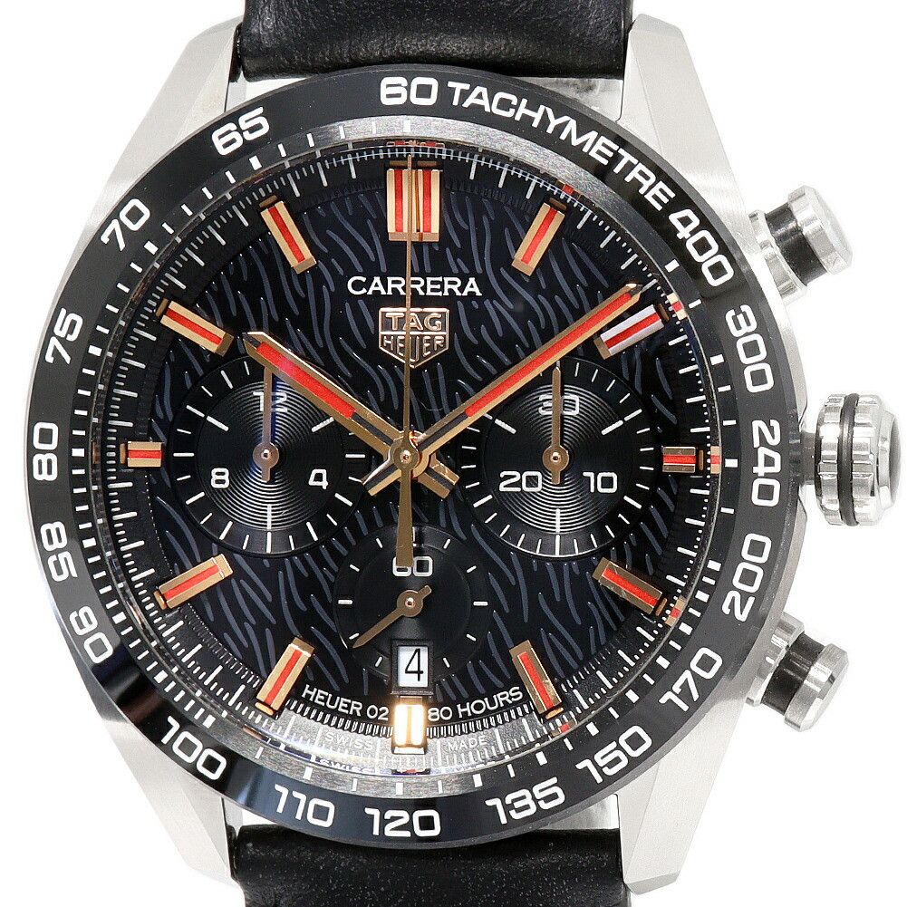 Tag Heuer TAG Heuer TAG Heuer Grey Black Dial Carrera Chronograph Calibre Heuer 02 Watch CBN2A1L Limited Edition Metal Automatic CBN2A1L Size ONE SIZE - 1 Thumbnail