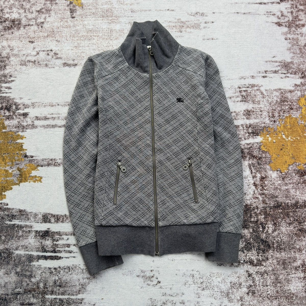 Burberry BURBERRY LONDON BLUE LABEL NOVACHECK ZIPPER SWEATER Size US XXS / EU 40 - 1 Thumbnail