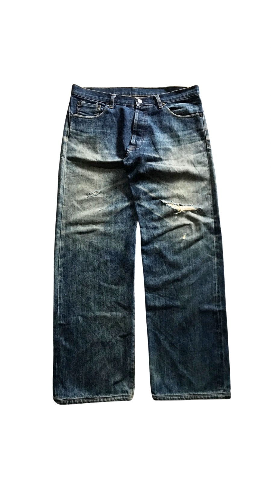 image of Archival Clothing x Levis Vintage Levi's 501 Big E Blue Jeans, Men's (Size 34)