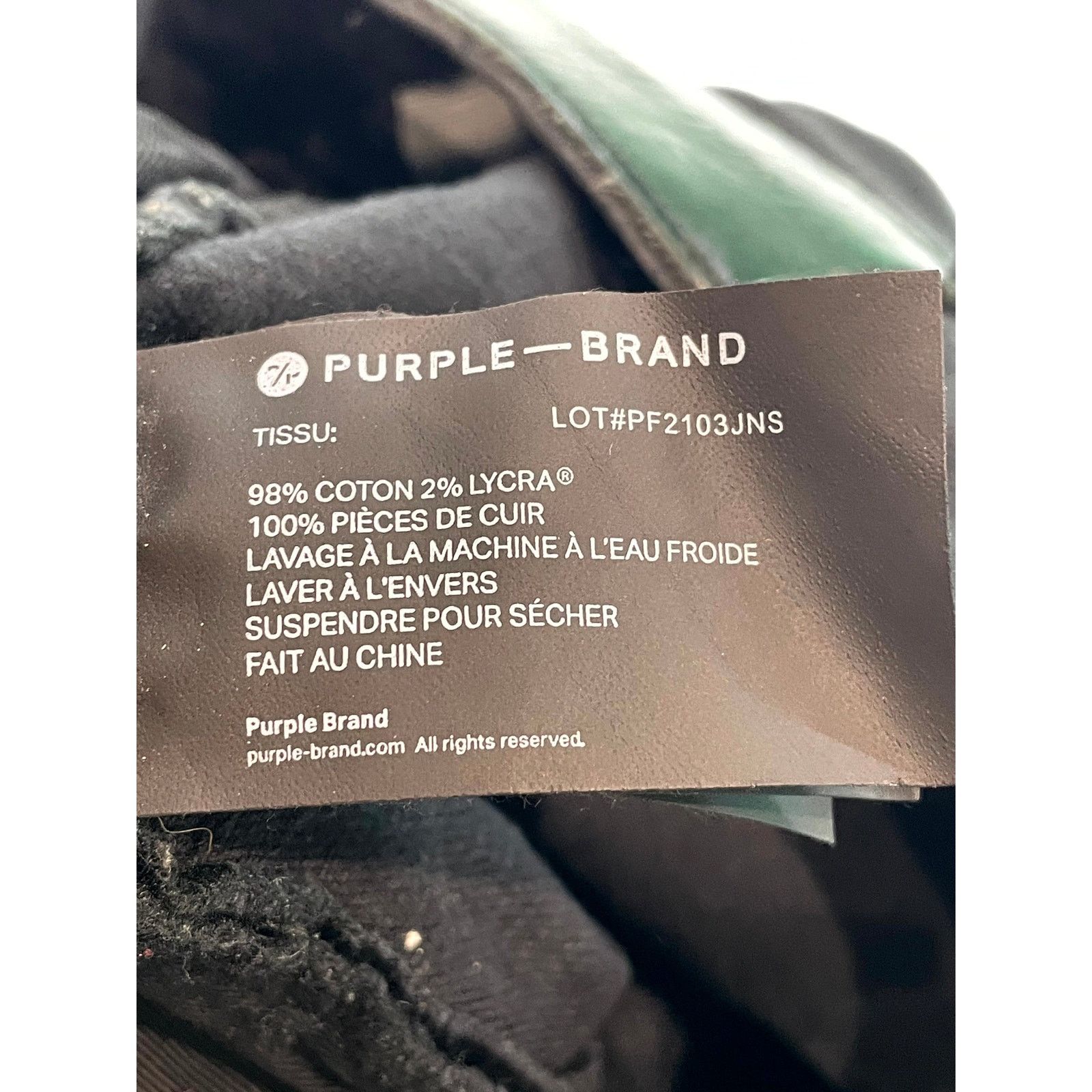Purple Purple Brand Black Jeans Size US 38 / EU 54 - 10 Thumbnail
