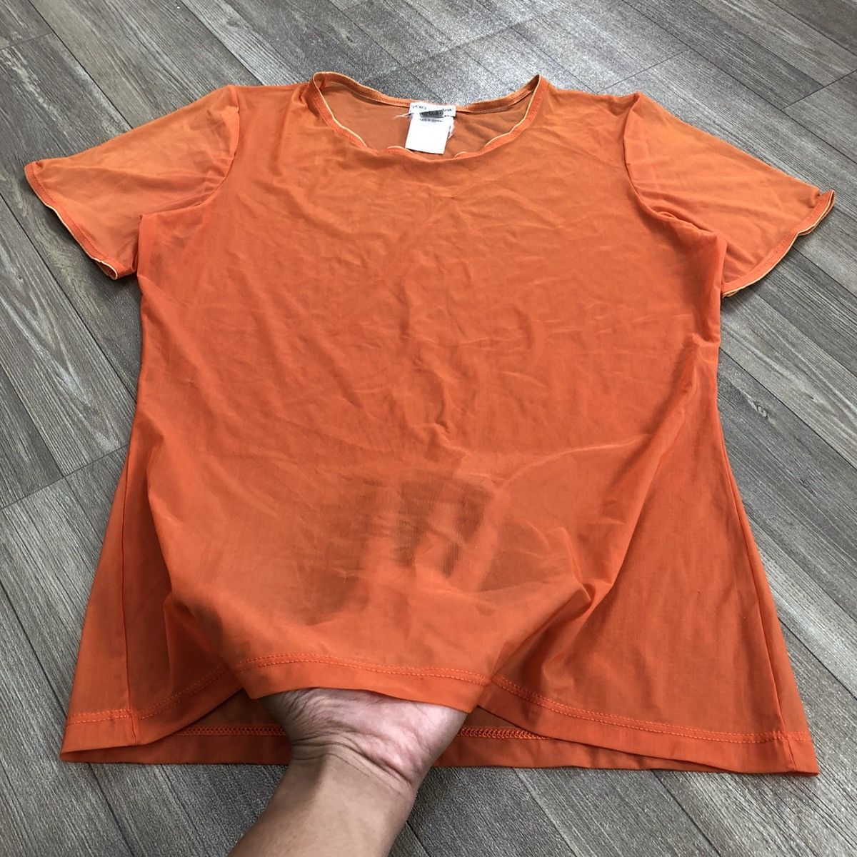 Dolce & Gabbana × Vintage Vintage Dolce & Gabbana Luxury Underwear Transparency Tee Size S / US 4 / IT 40 - 2 Thumbnail